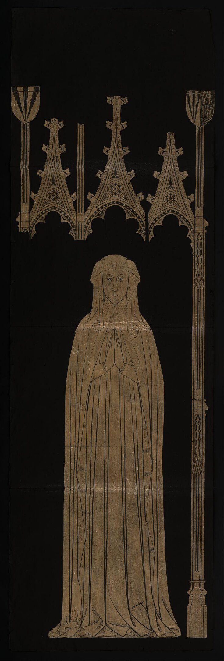 Alice de Bures, widow of Sir Guy Bryan, in widows' dress top image