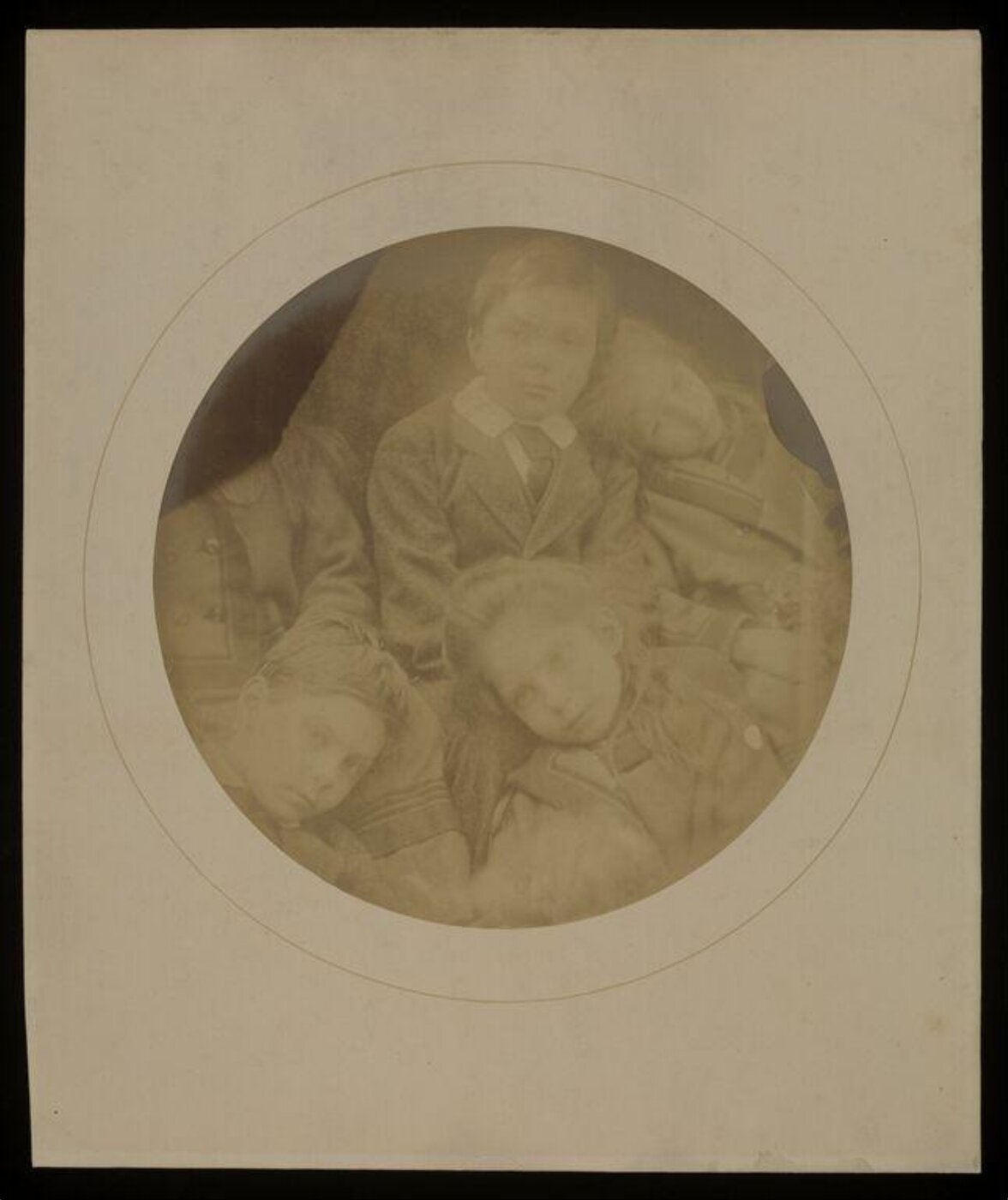 Cameron, Julia Margaret, George, Jr., Archie, Charlotte, and Adeline Norman