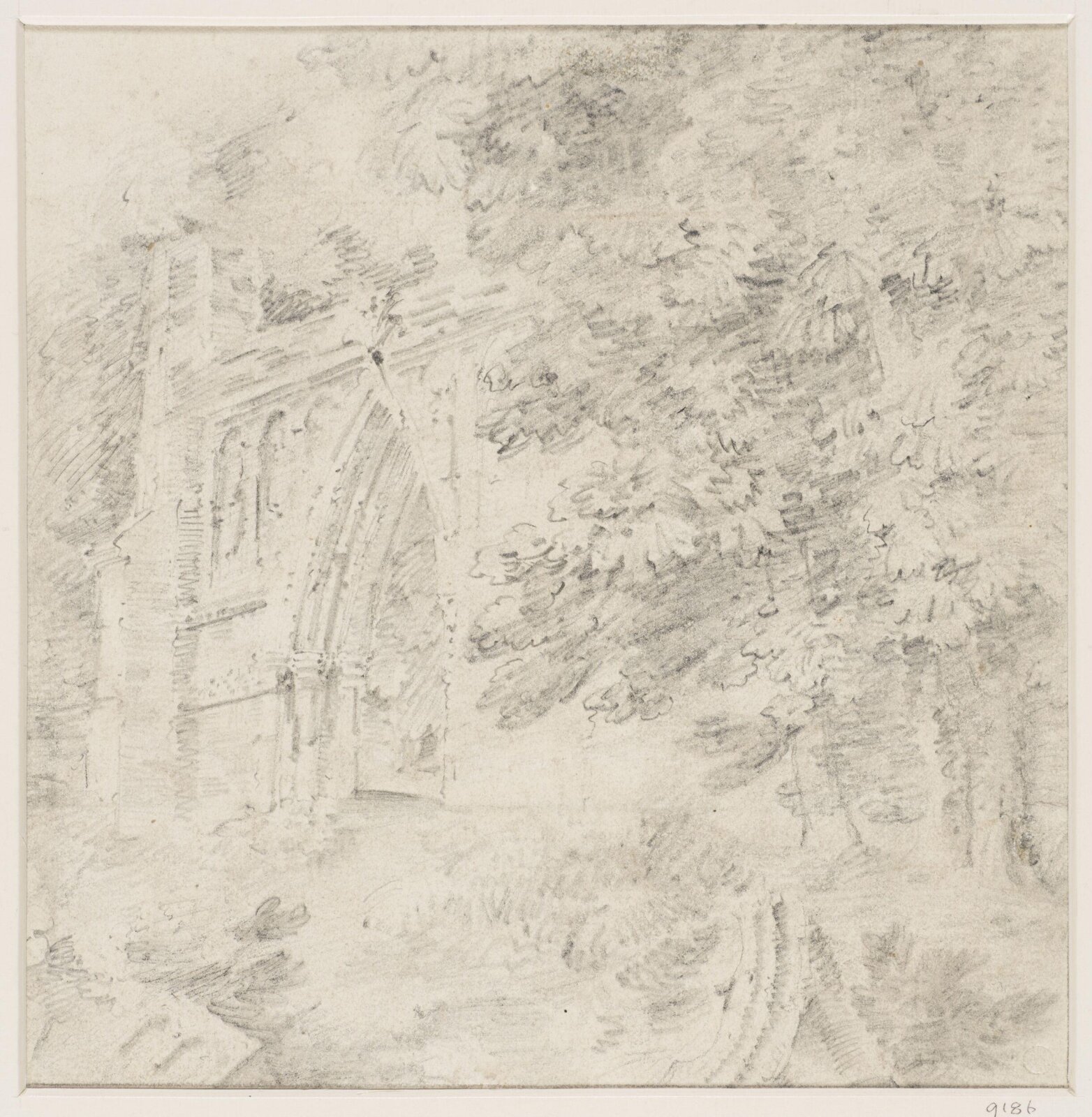 Drawing, David Cox the elder, ca. early 19th century