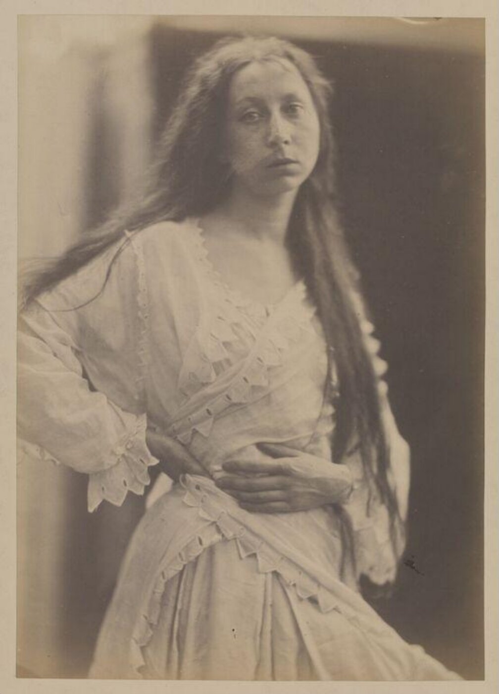 Cameron, Julia Margaret, Girl in a light wrap