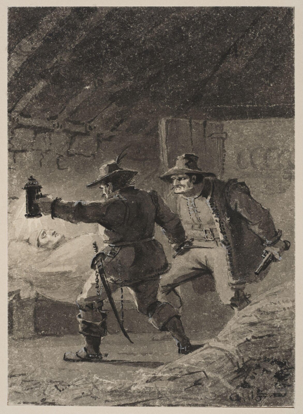 Drawing, Luke Clennell, 19th century