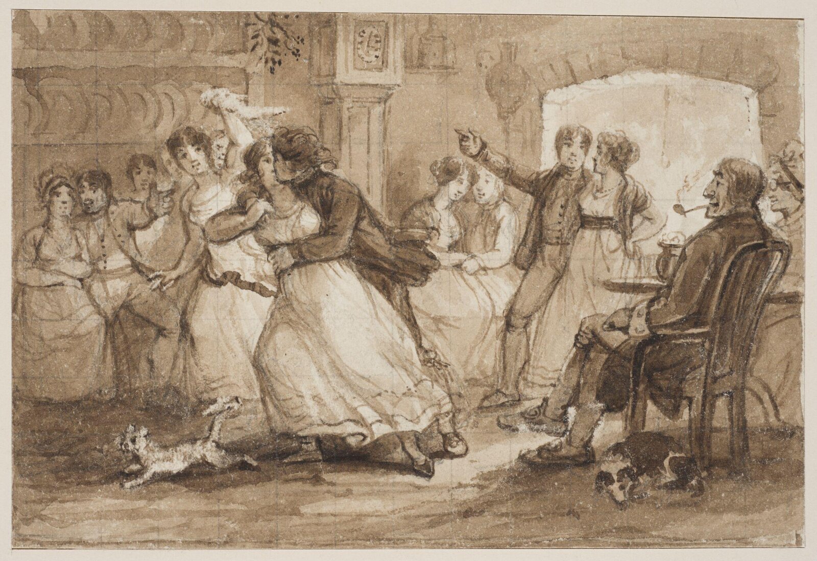 Merry making, Luke Clennell, 19th century
