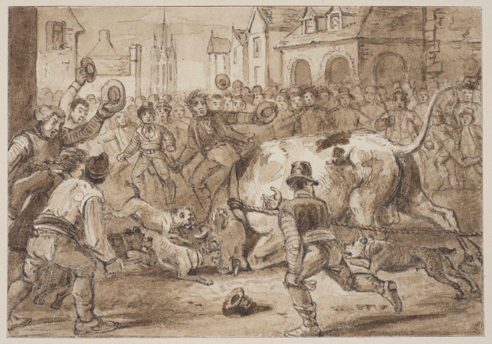 Bullfight, Luke Clennell, 19th century