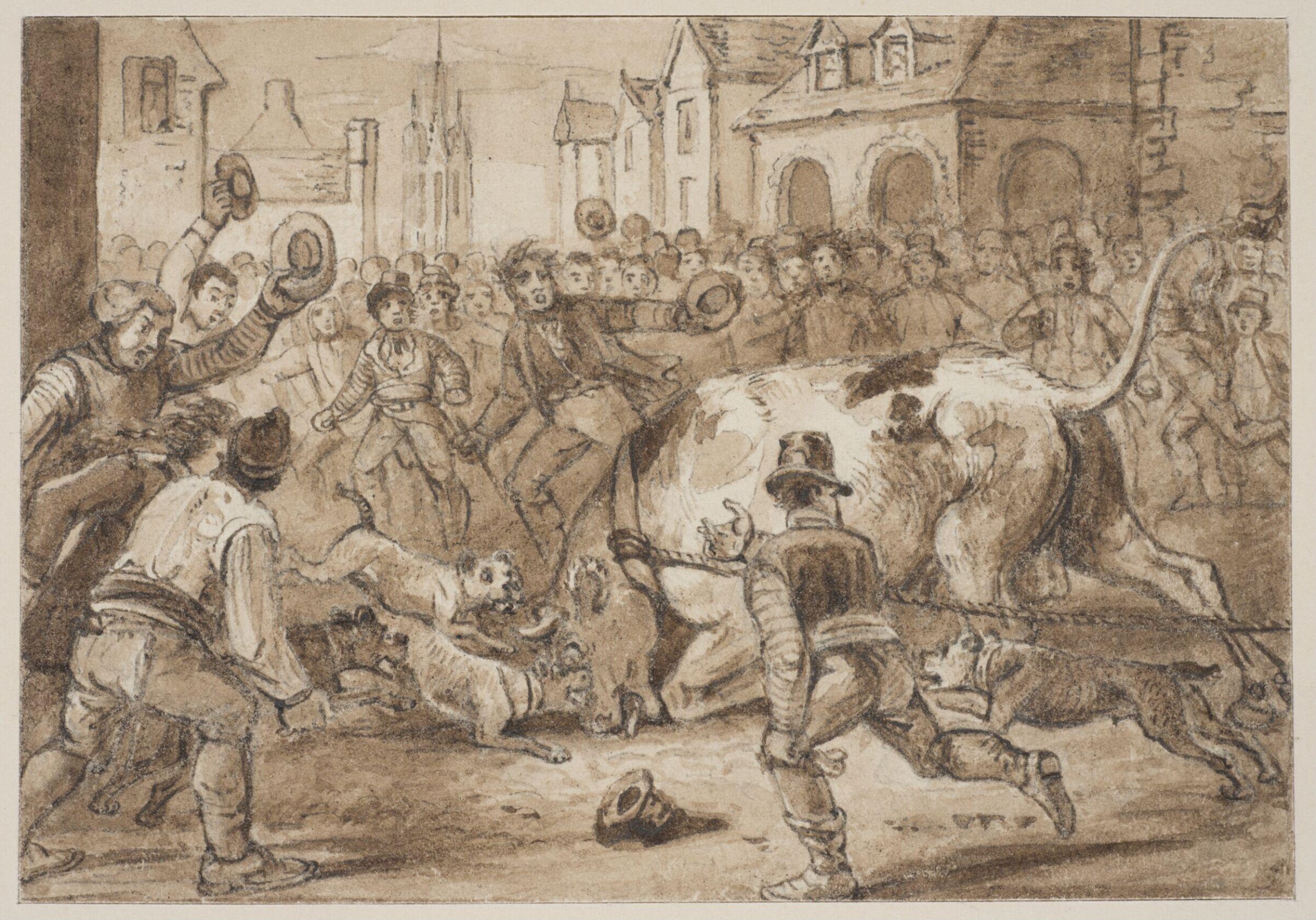 Bullfight, Luke Clennell, 19th century