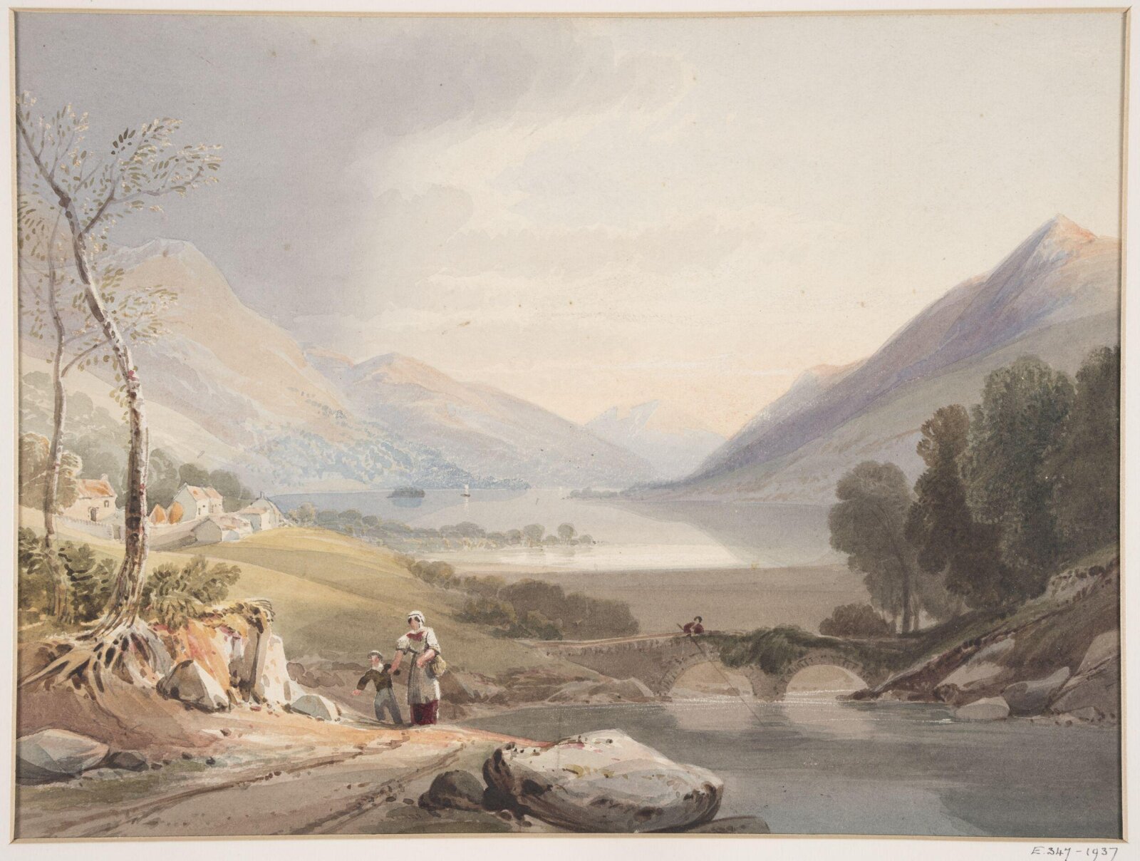 Ullswater from Patterdale Bridge, Dumbell, mid 1800s