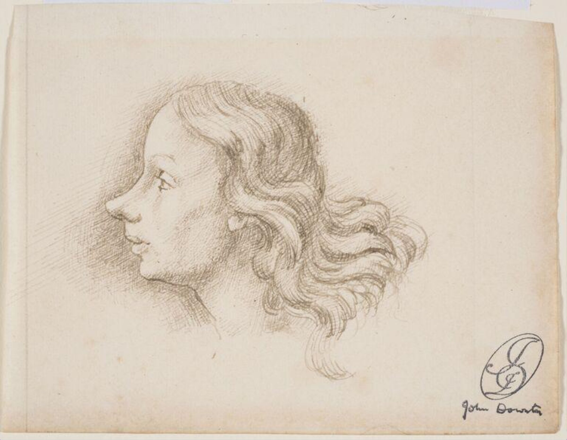 Woman with pointed nose, John Downton, about 1930