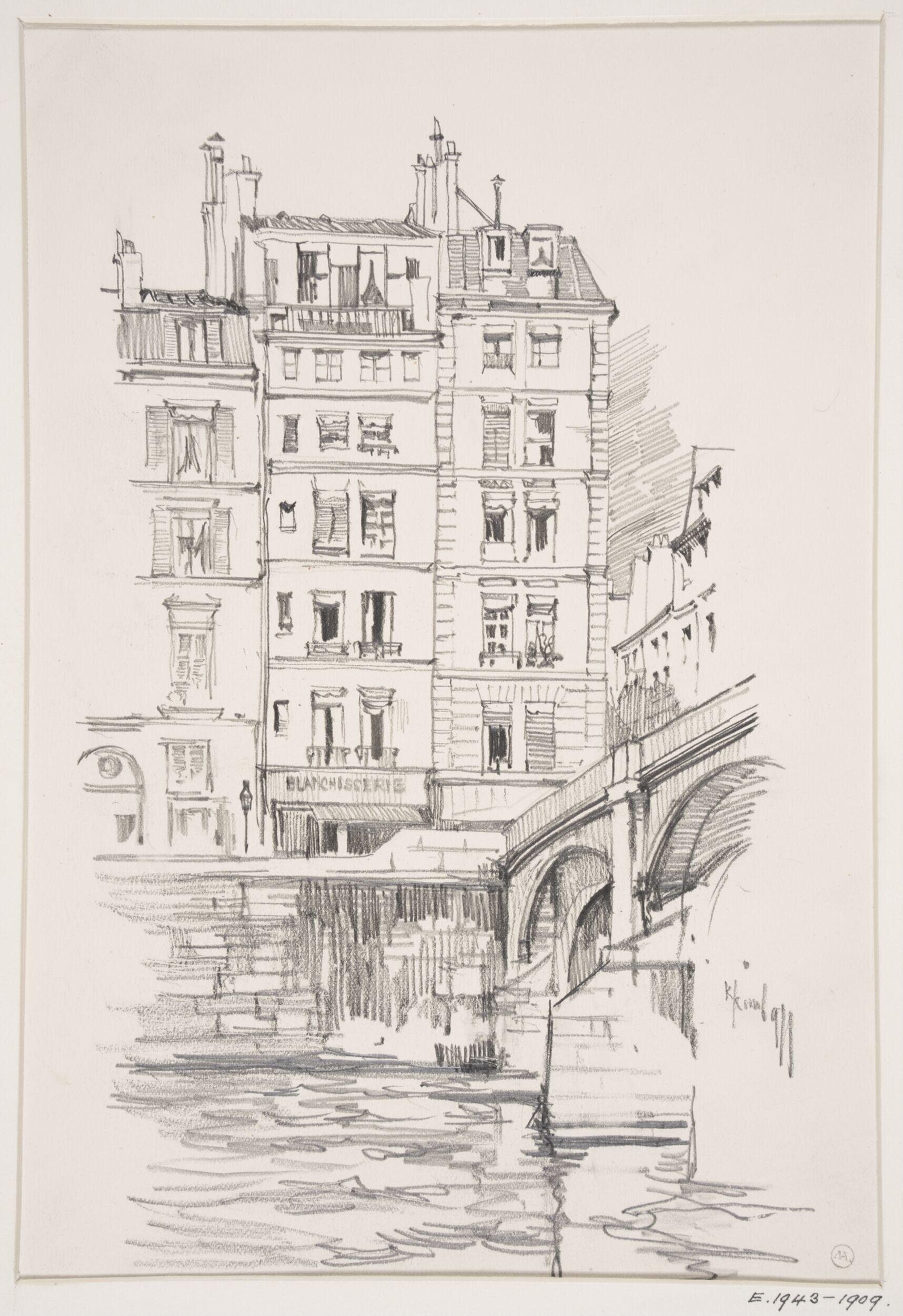 The Pont des Arts and the Institut de France, Paris