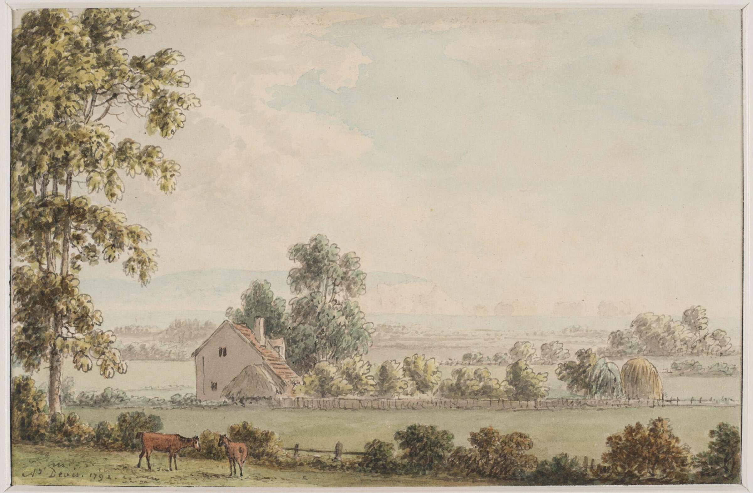 View of the Needles from the Hampshire coast, Anthony Thomas Devis, 1792