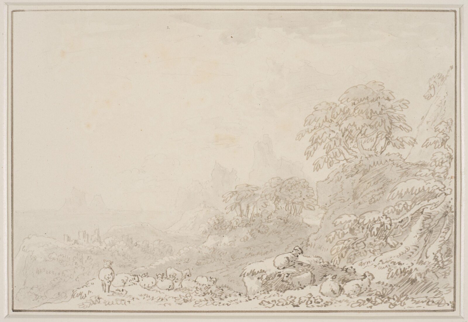 Drawing, Anthony Thomas Devis, c.1800s