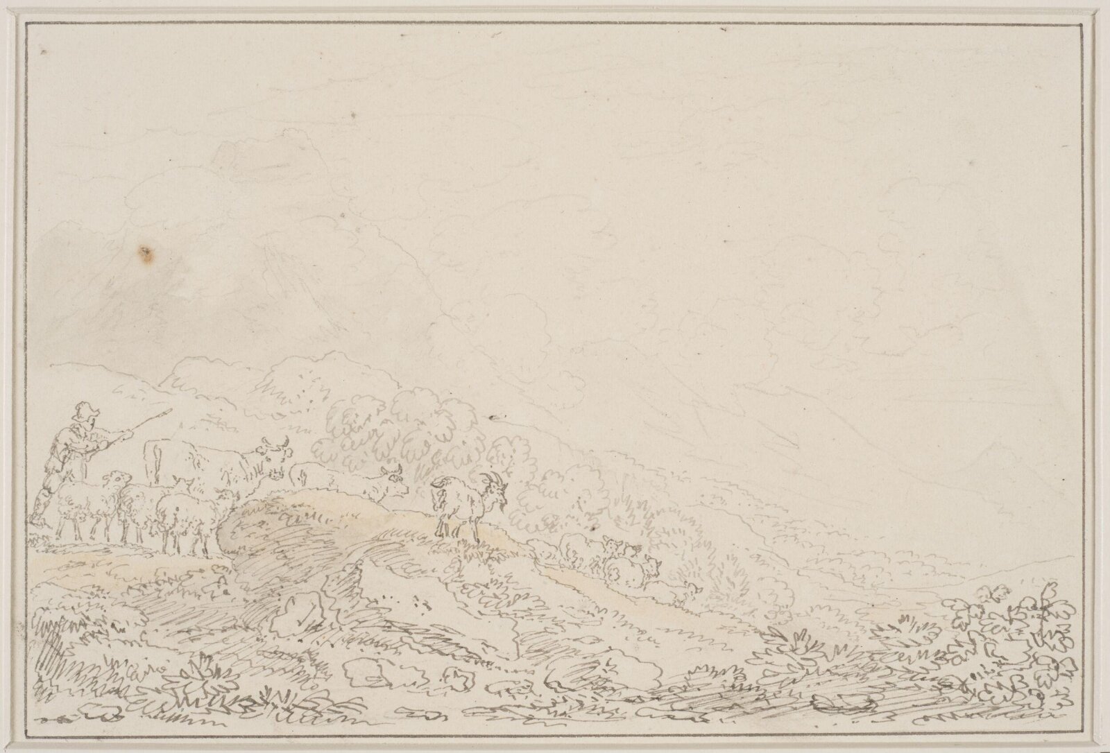 Drawing, Anthony Thomas Devis, c.1800s