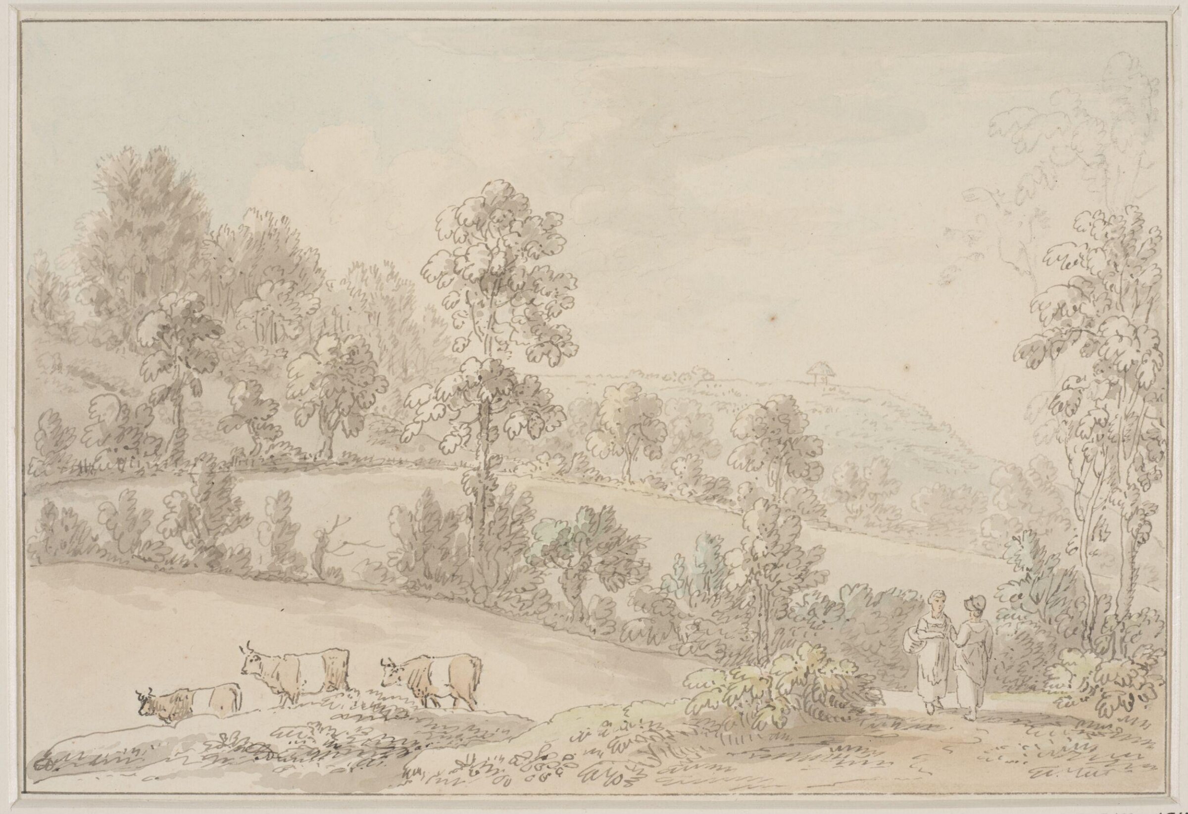 Drawing, Anthony Thomas Devis, c.1800s
