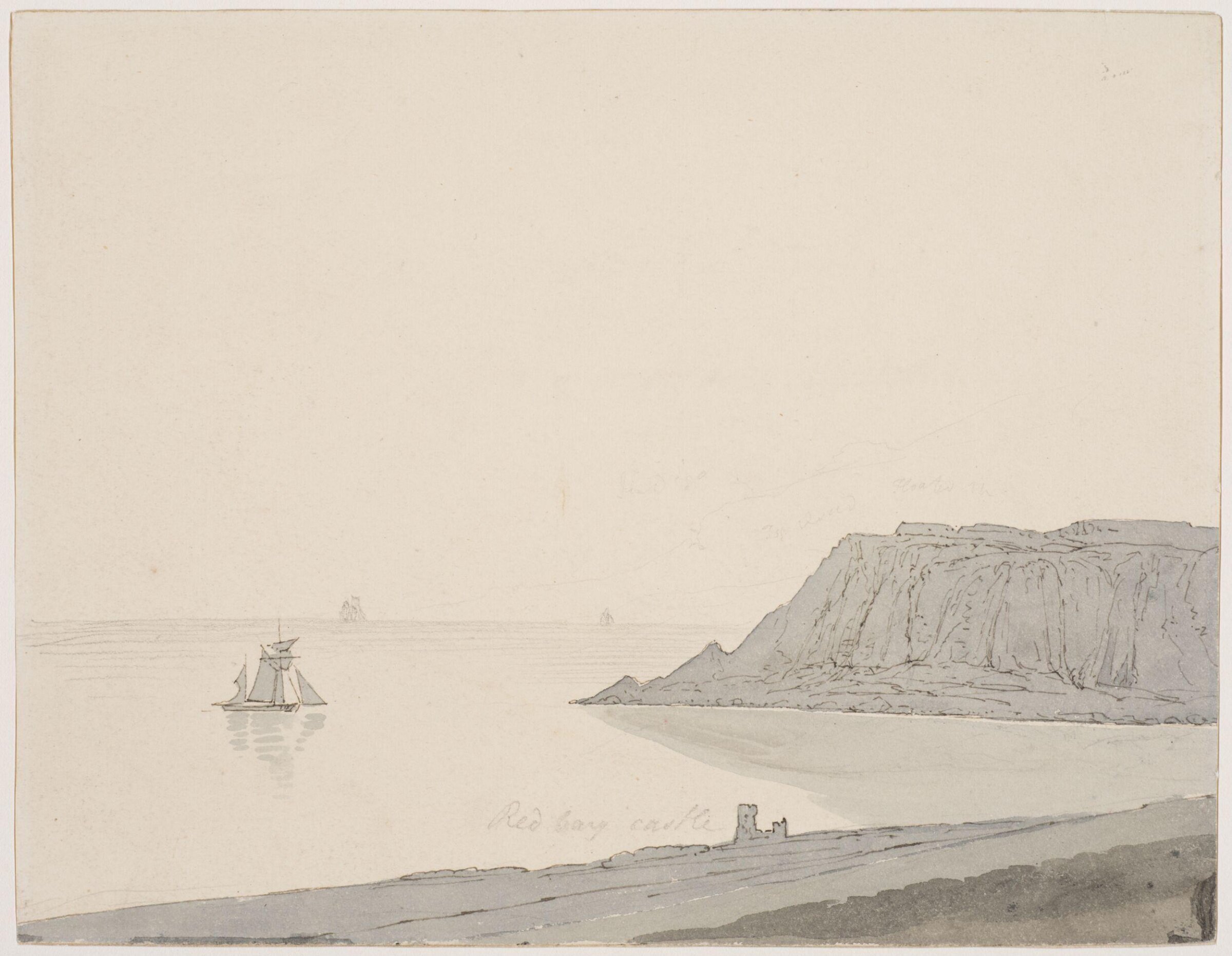 Red Bay Castle.  Unfinished., John Baverstock Knight, 1785-1859