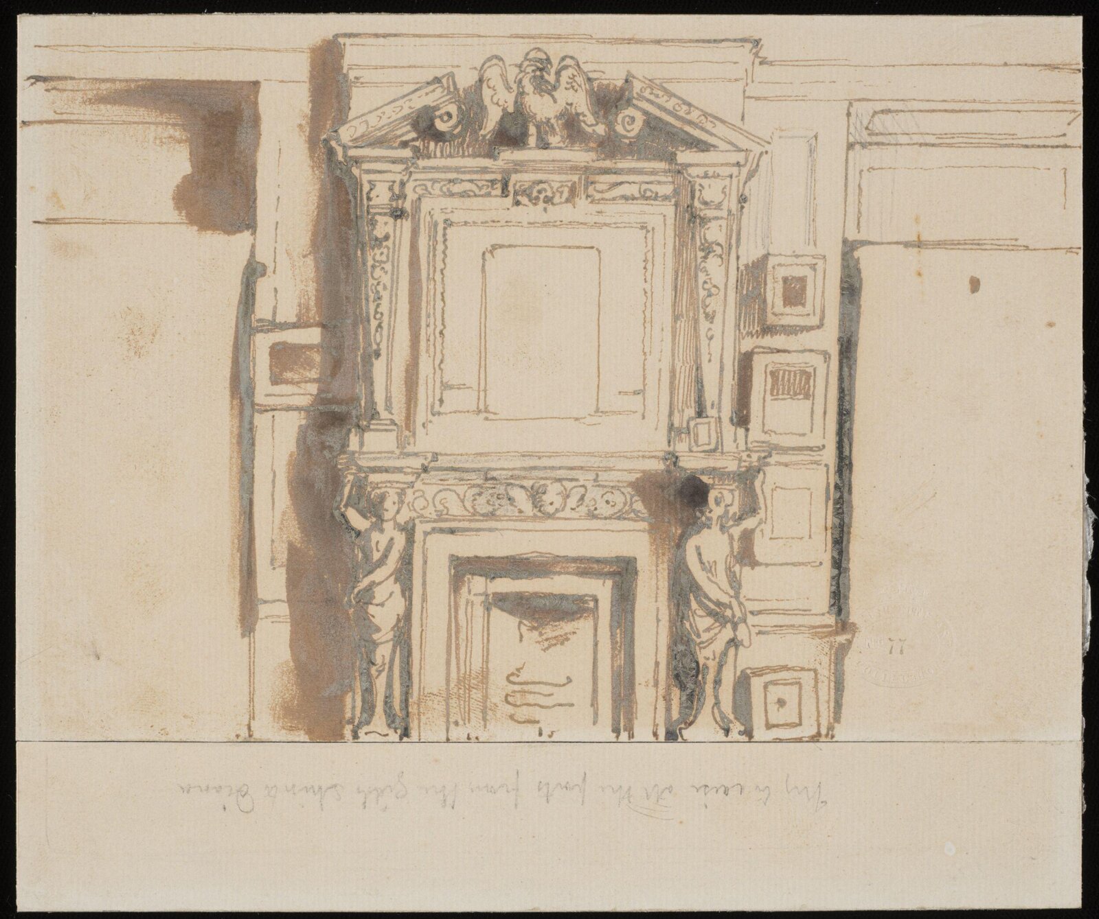 Ornamental Fireplace, William Mulready, ca. early 19th century