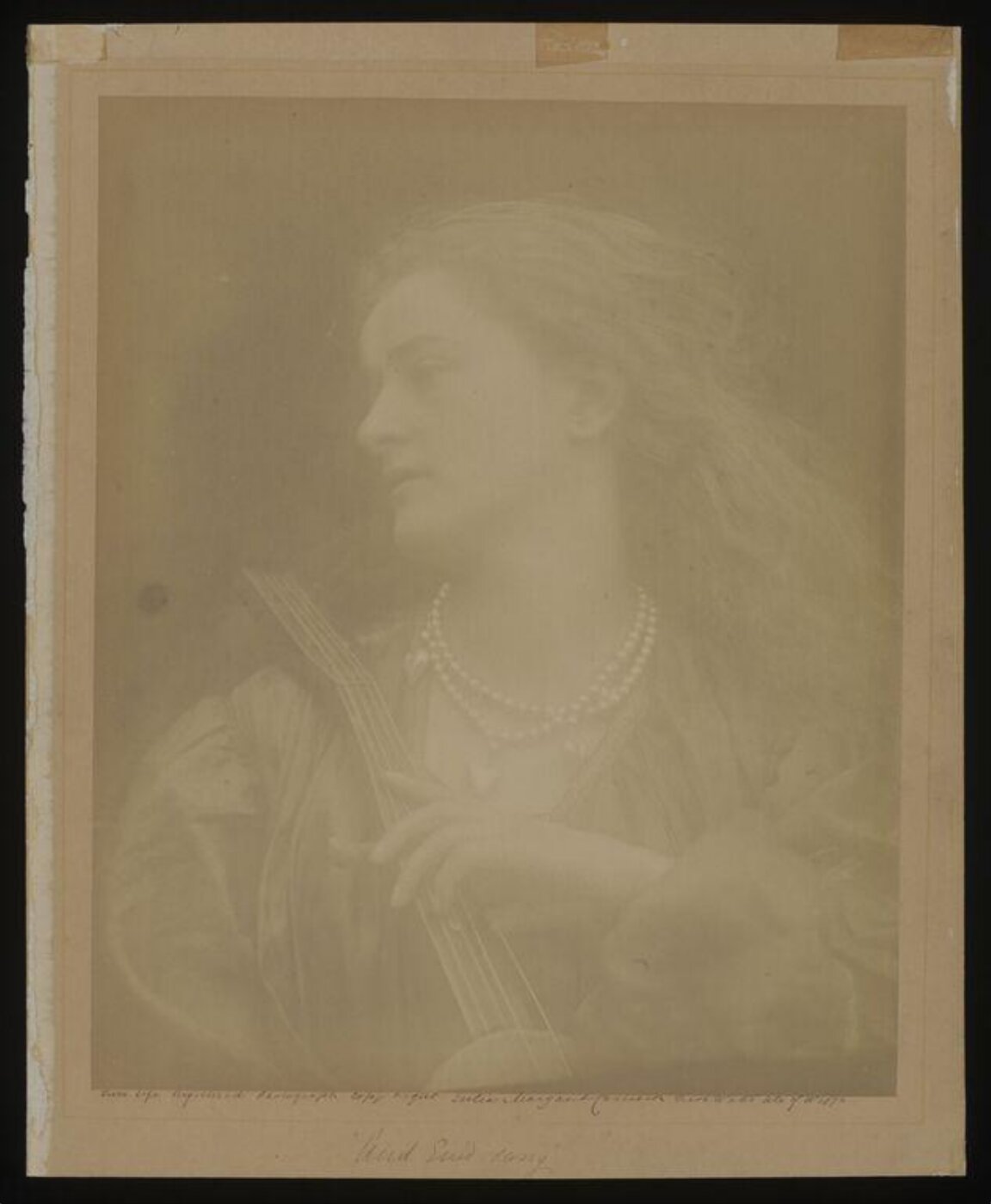 Cameron, Julia Margaret, 'And Enid Sang'