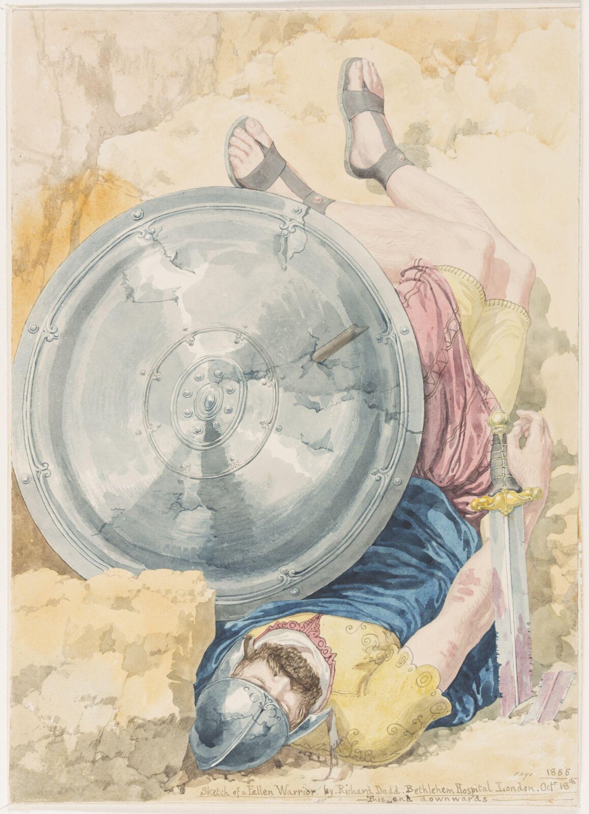 A Fallen Warrior, Richard Dadd, 1855
