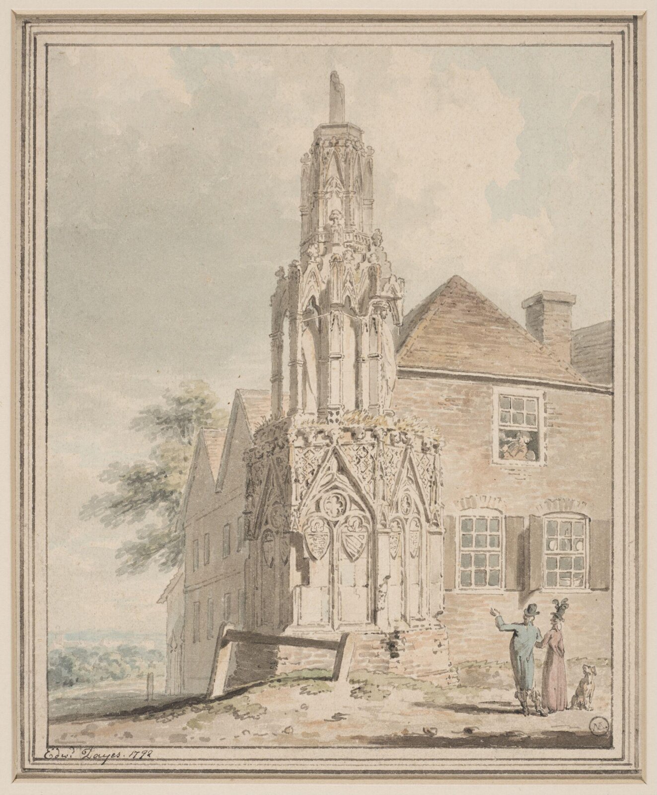Drawing, Edward Dayes, 1792