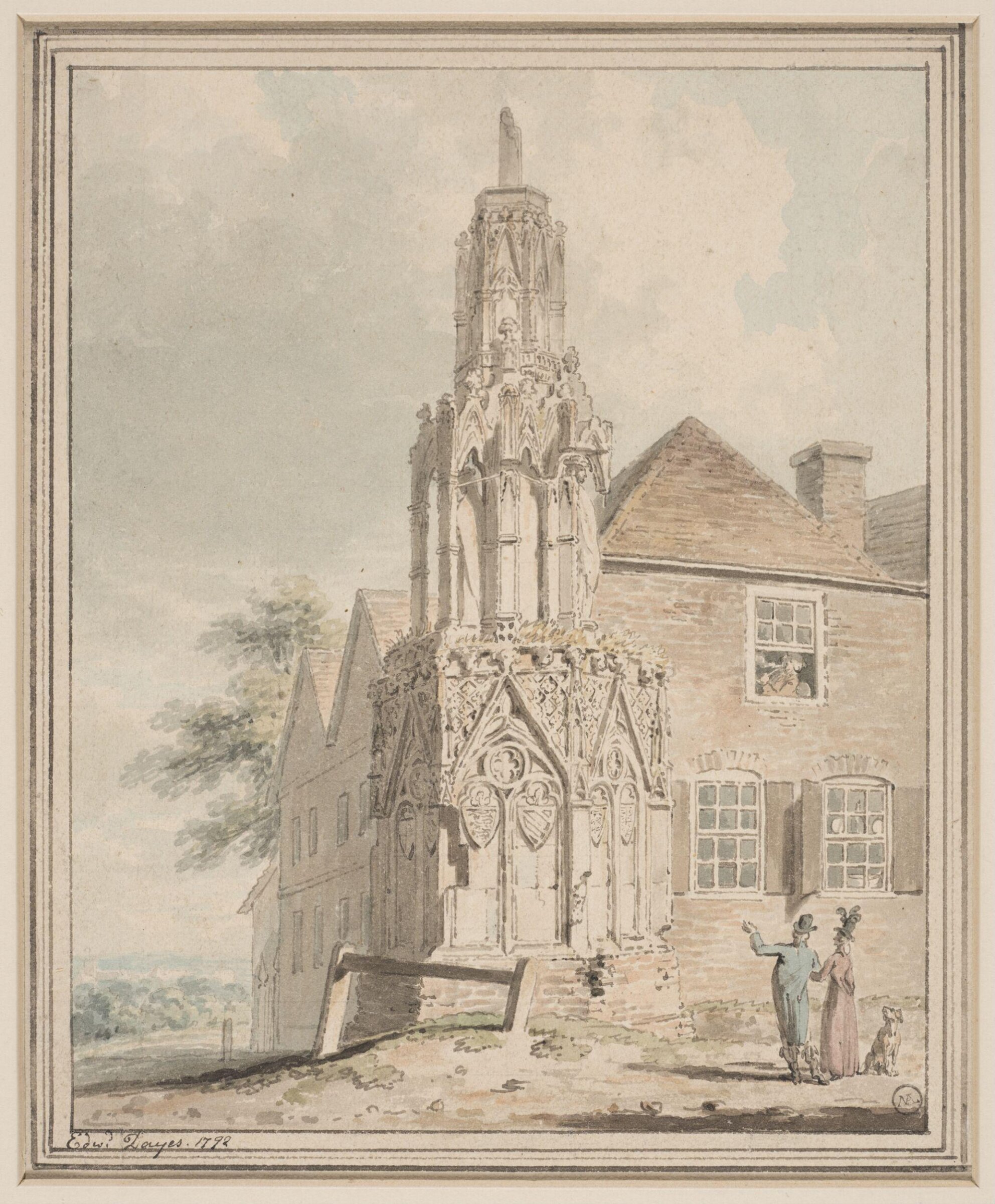 Drawing, Edward Dayes, 1792