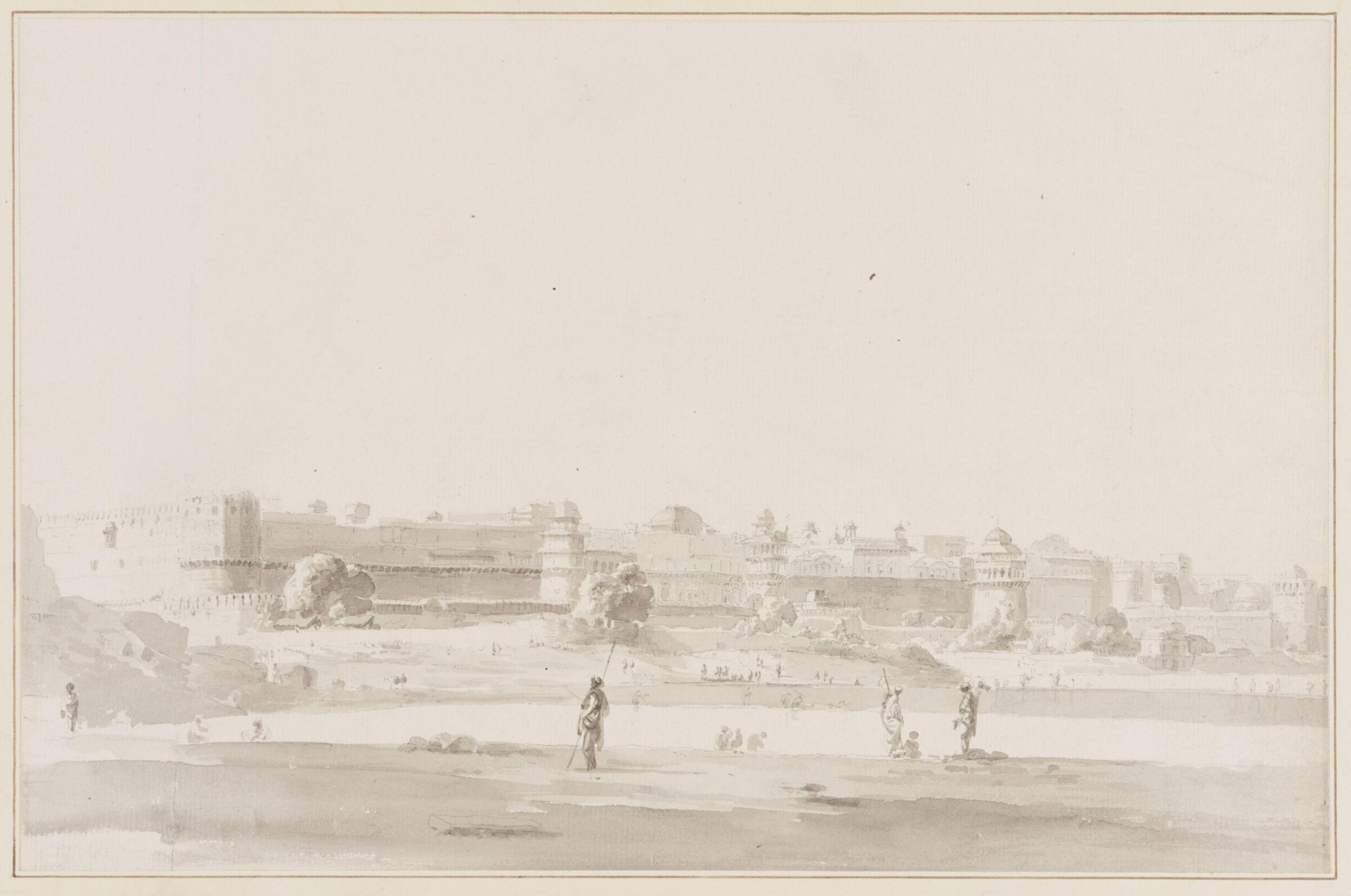 Fort of Ramnugger, near Benares, possibly Agra Fort., Thomas Daniell, 1749 - 1840