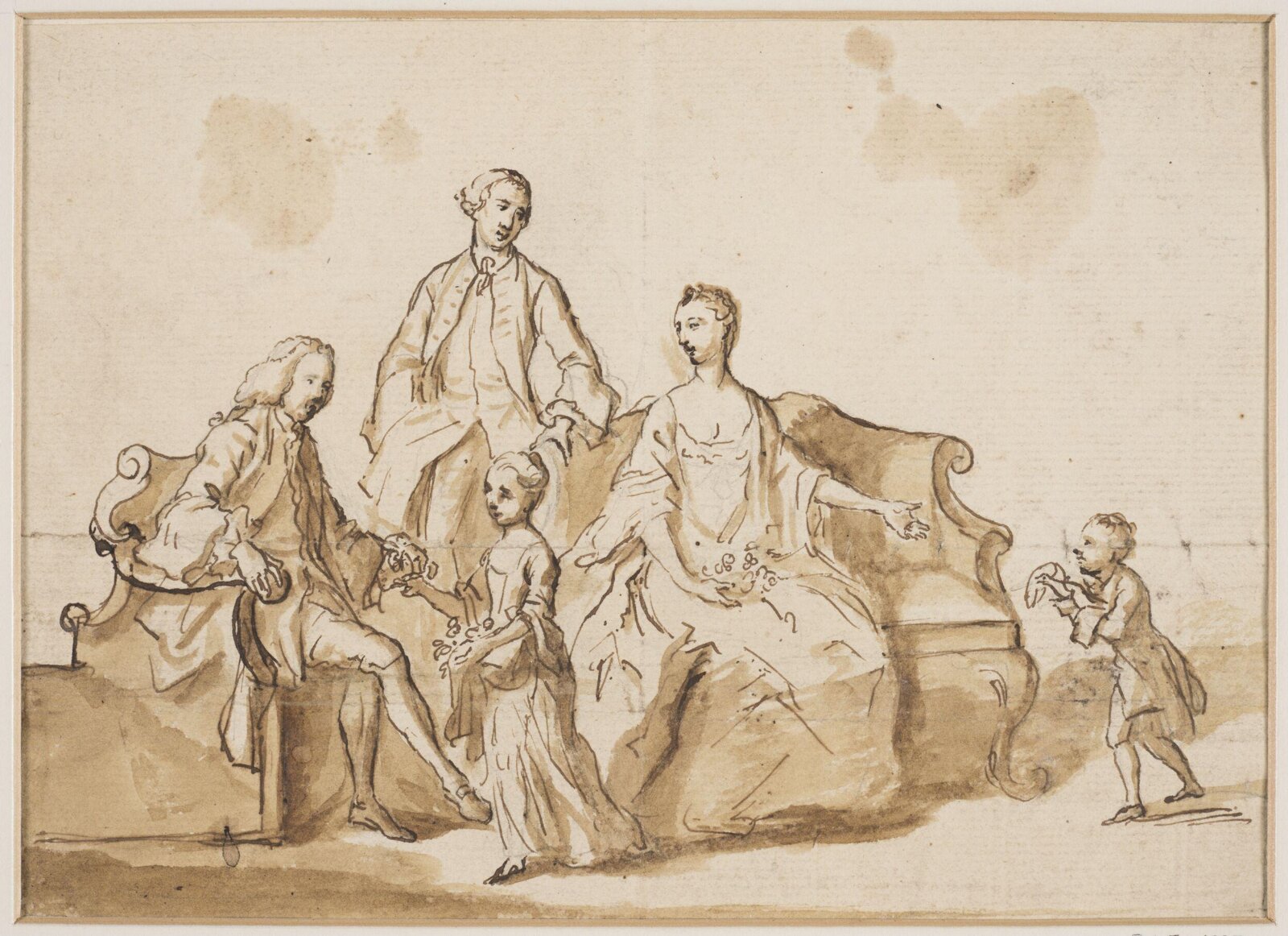 Drawing, Arthur Devis, c.1749