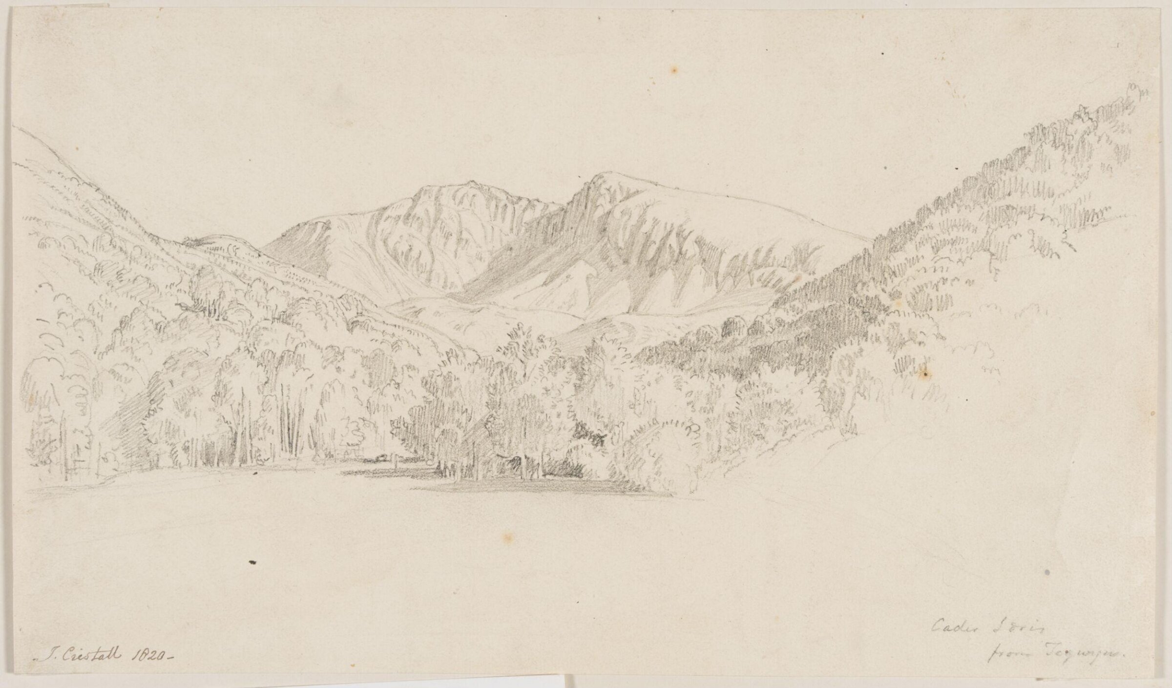 View of Cader Idris, Merioneth, Joshua Cristall, 1820
