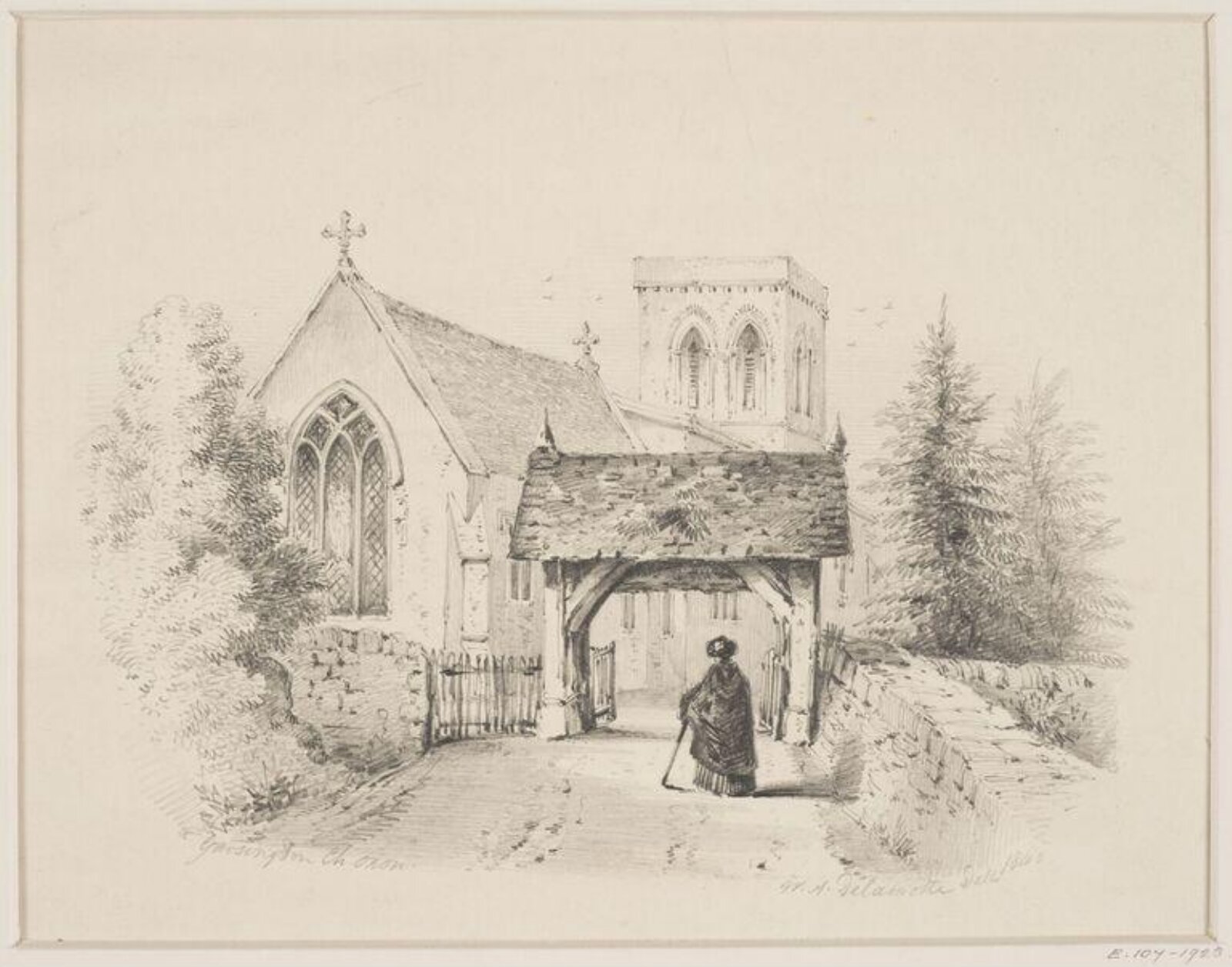 Drawing, William Alfred Delamotte, 1840
