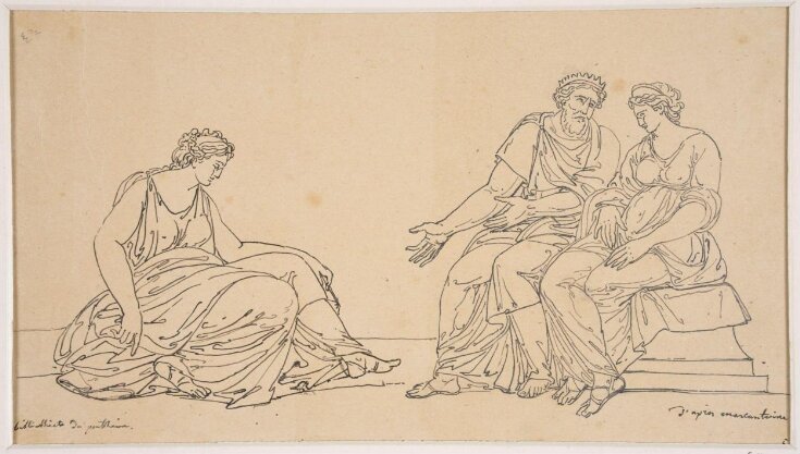 Bibliothèque du Panthéon d'aprés Marcantoine