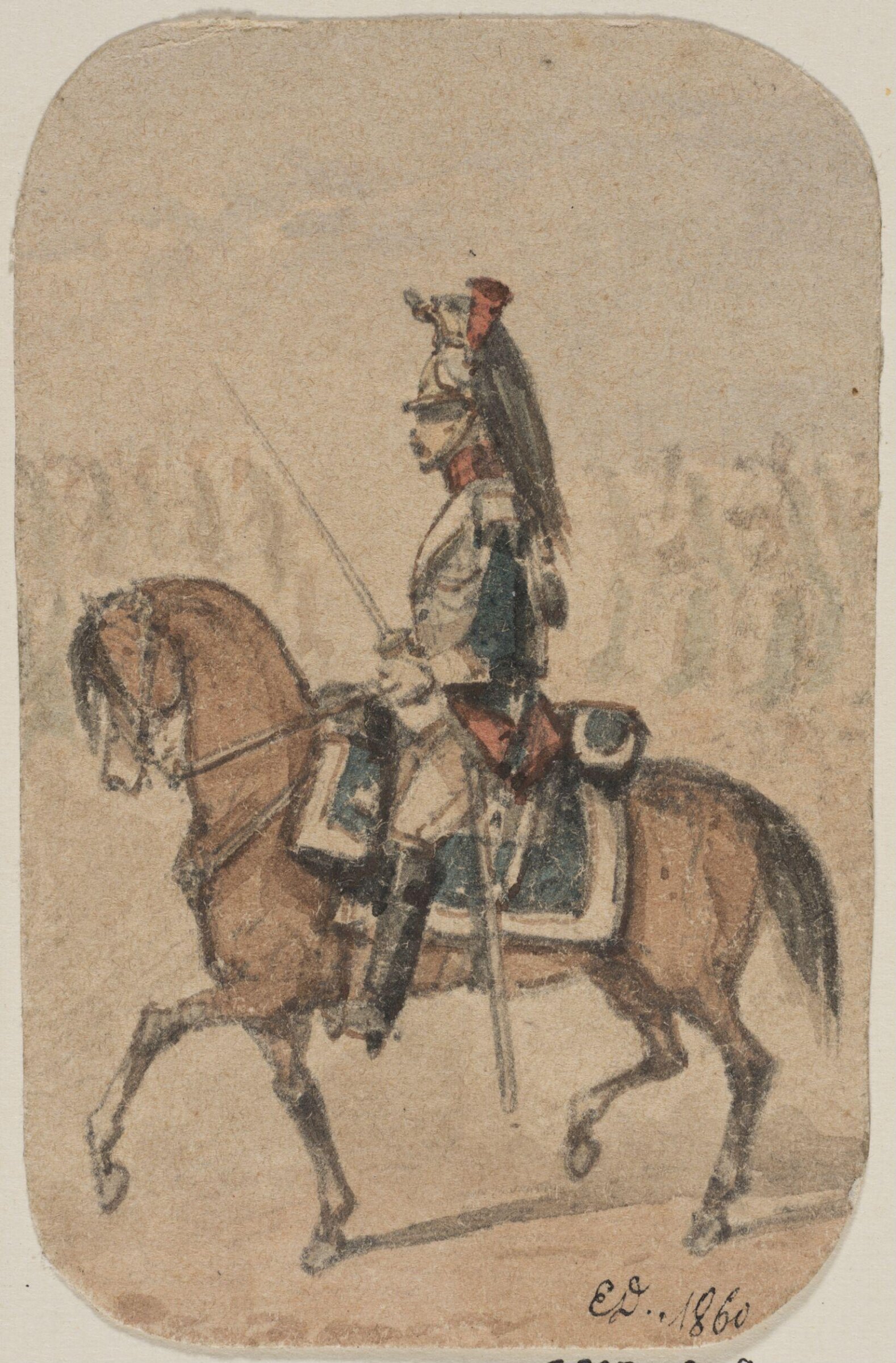 Drawing, Жан Батист Эдуард Детайль, 1848-1912