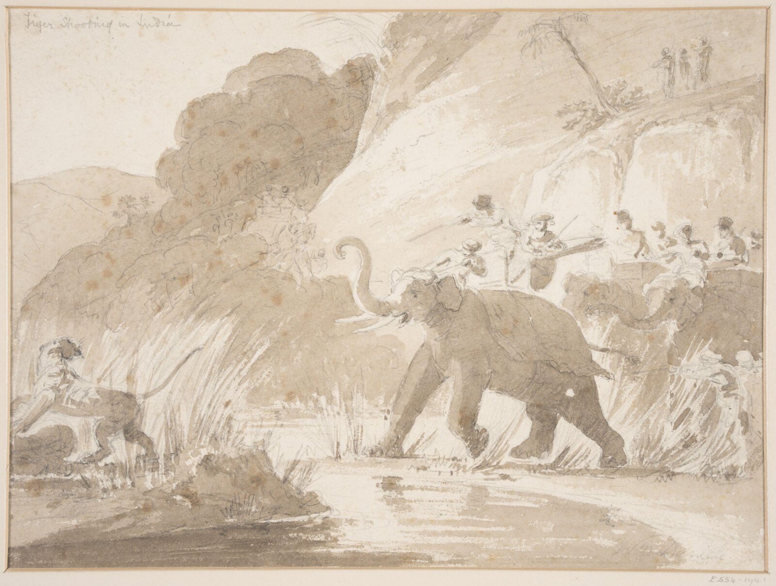 Tiger Shooting in India, William Daniell, 1810-1835