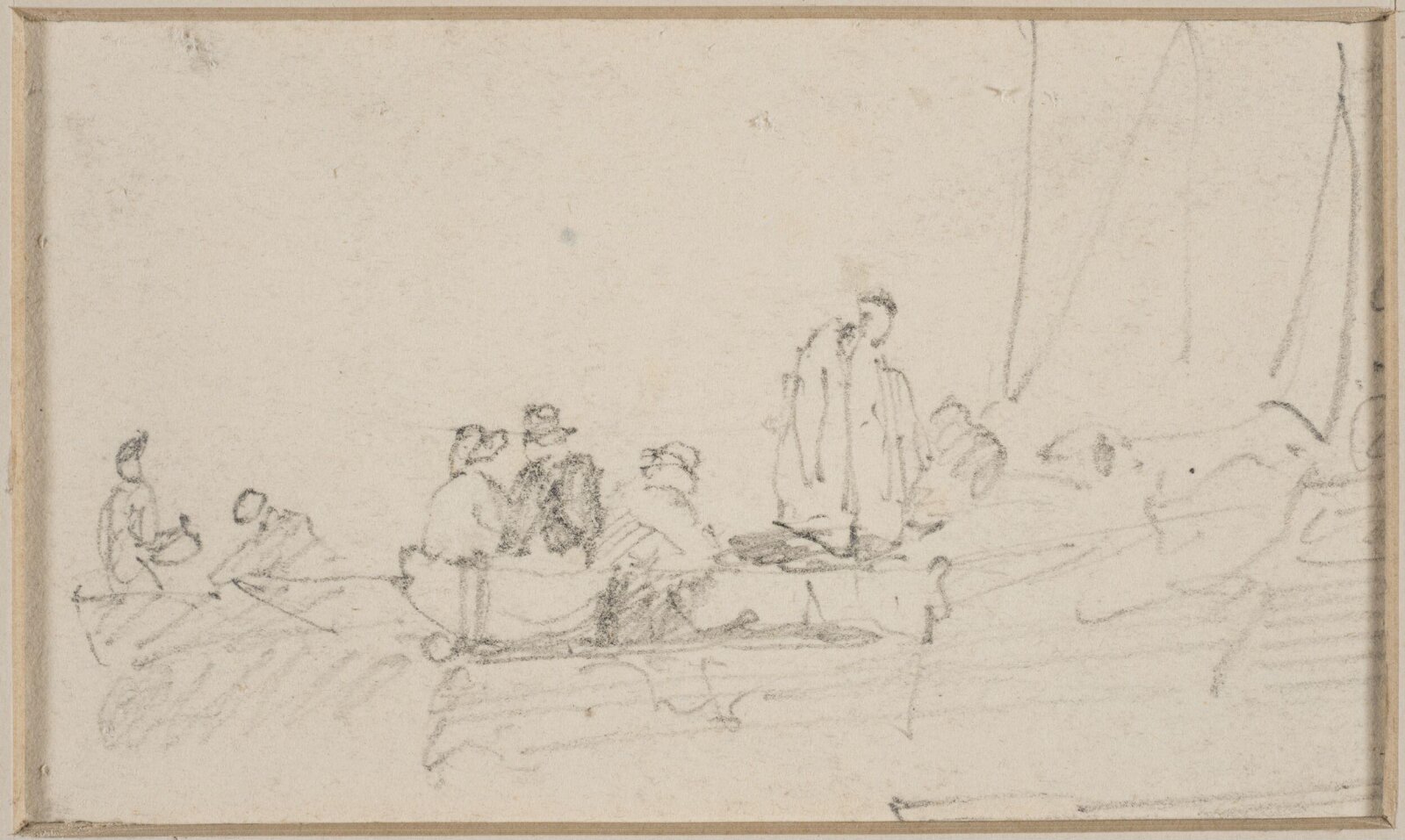 Boats containing figures, John Sell Cotman, ca. 1800-42