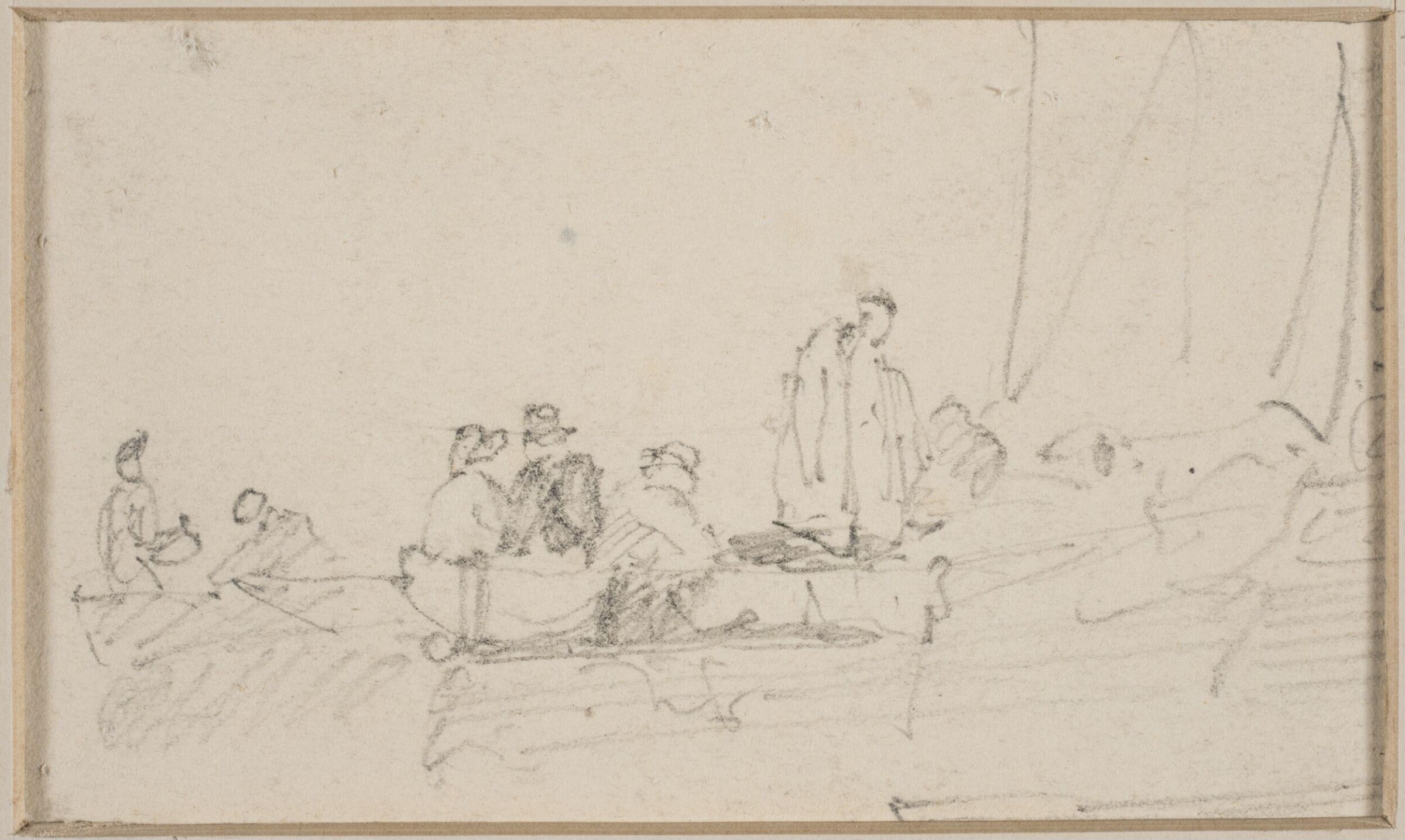 Boats containing figures, Джон Селл Котман, ок. 1800–1842