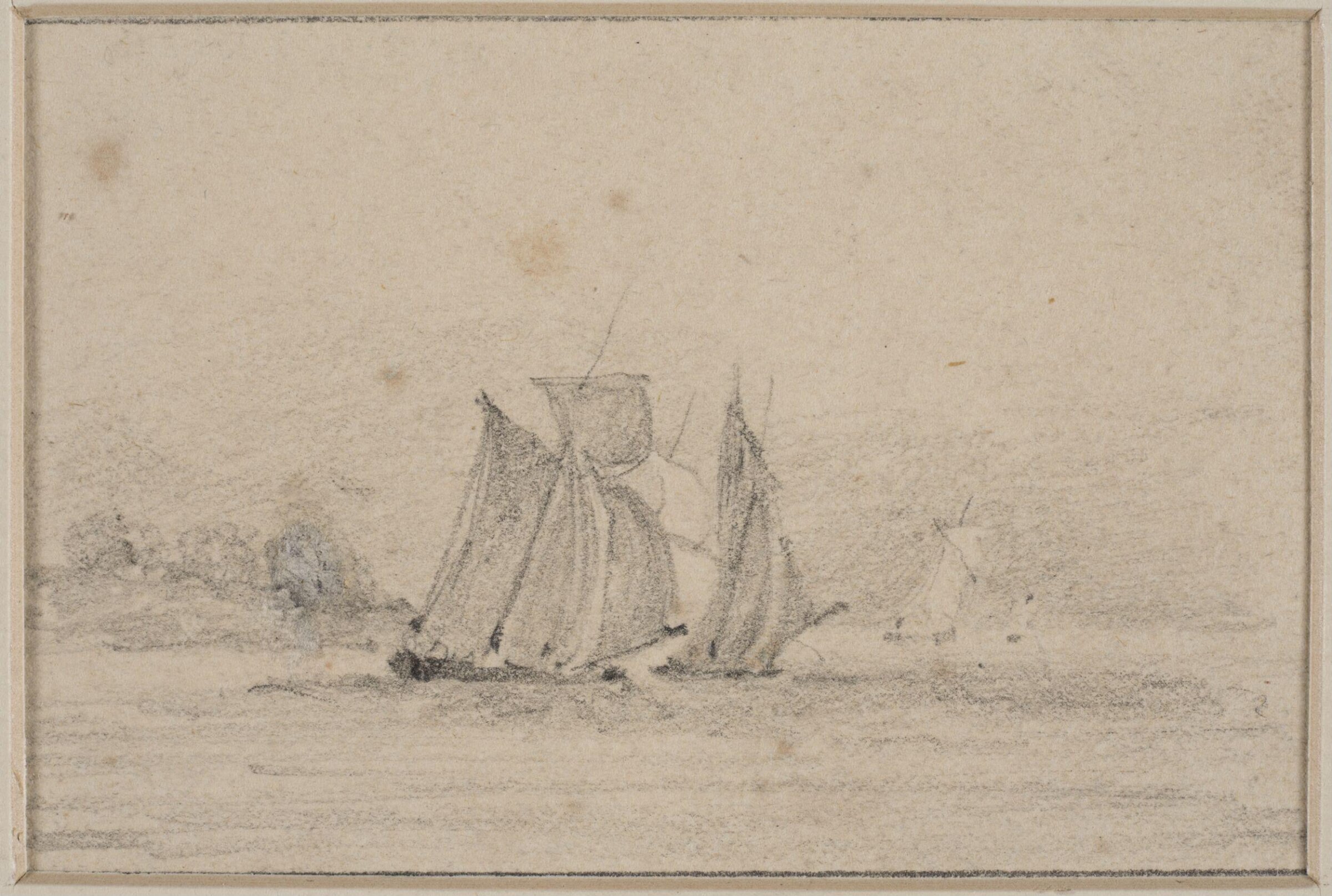 Vessels under full sail, Джон Селл Котман, ок. 1800–1842