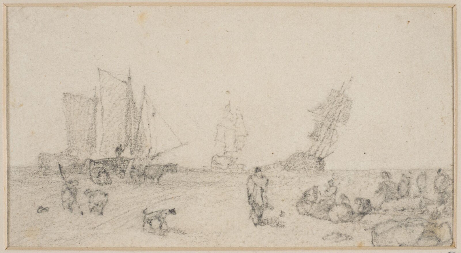 Scene on the seashore, John Sell Cotman, ca. 1800-42