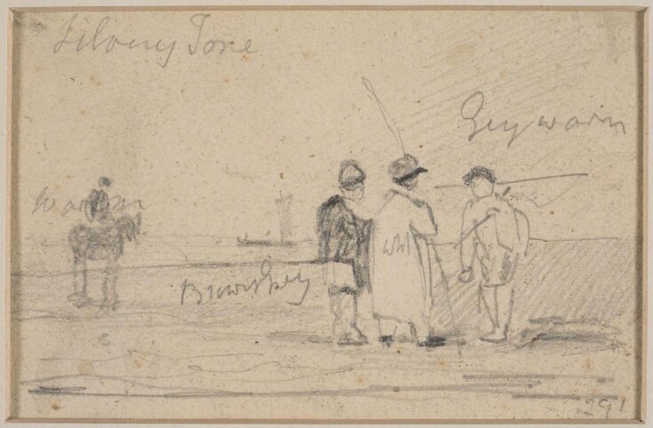 Scene on a beach with figures top image