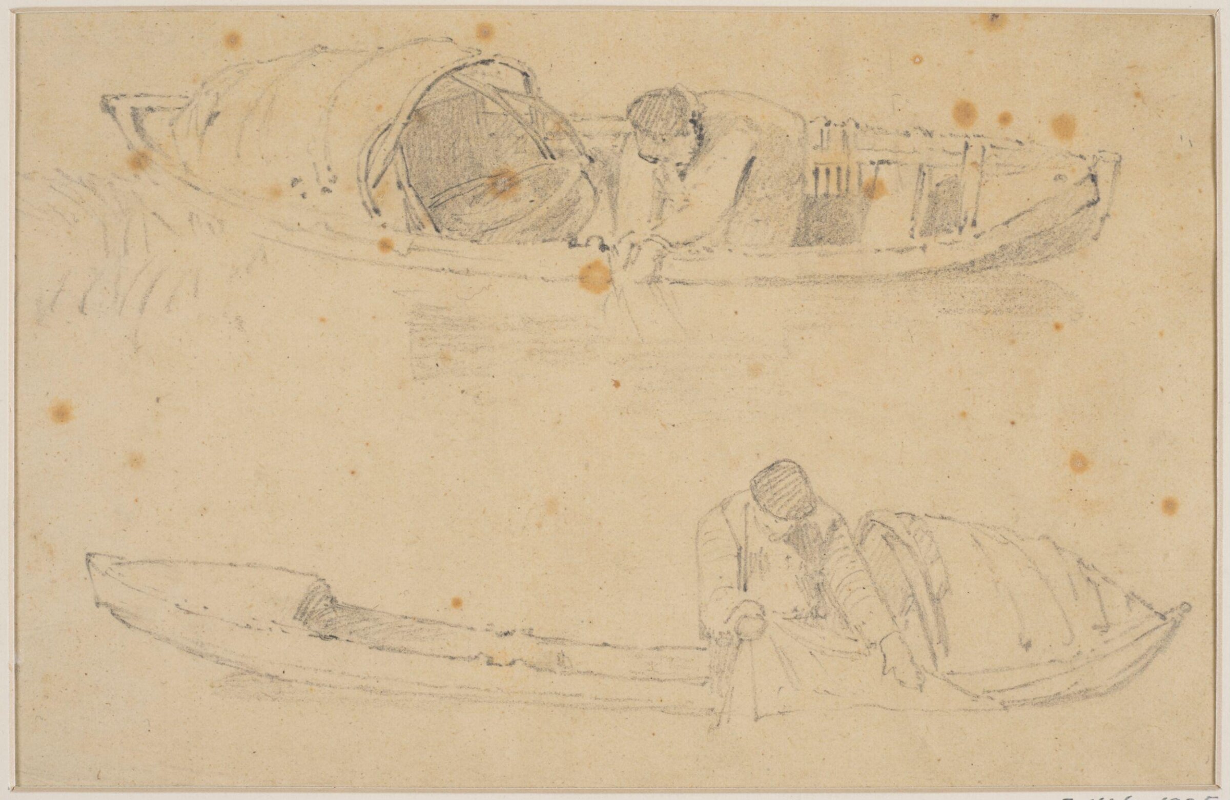 Sketches of fishermen, John Sell Cotman, ca. 1800-42