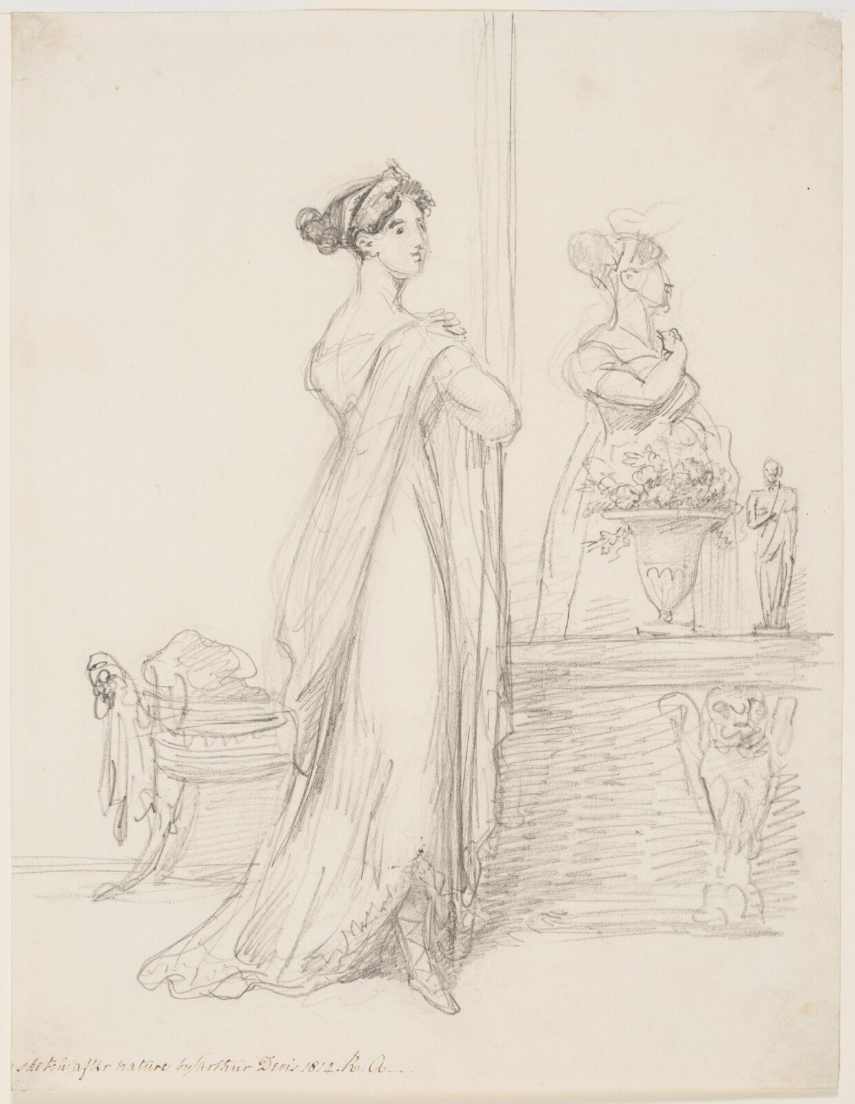 Drawing, Arthur William Devis, 1814
