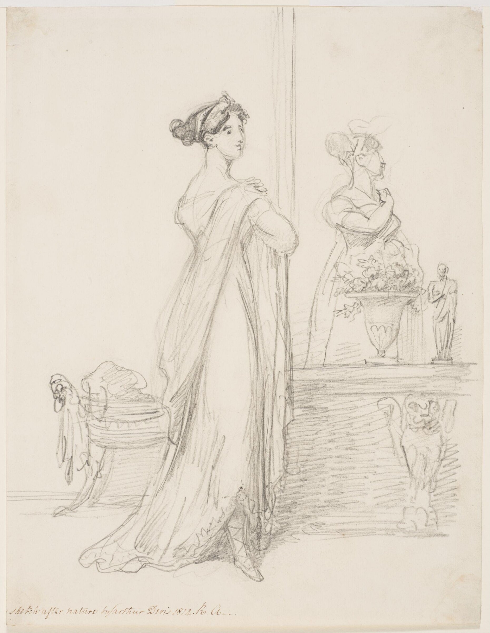 Drawing, Arthur William Devis, 1814