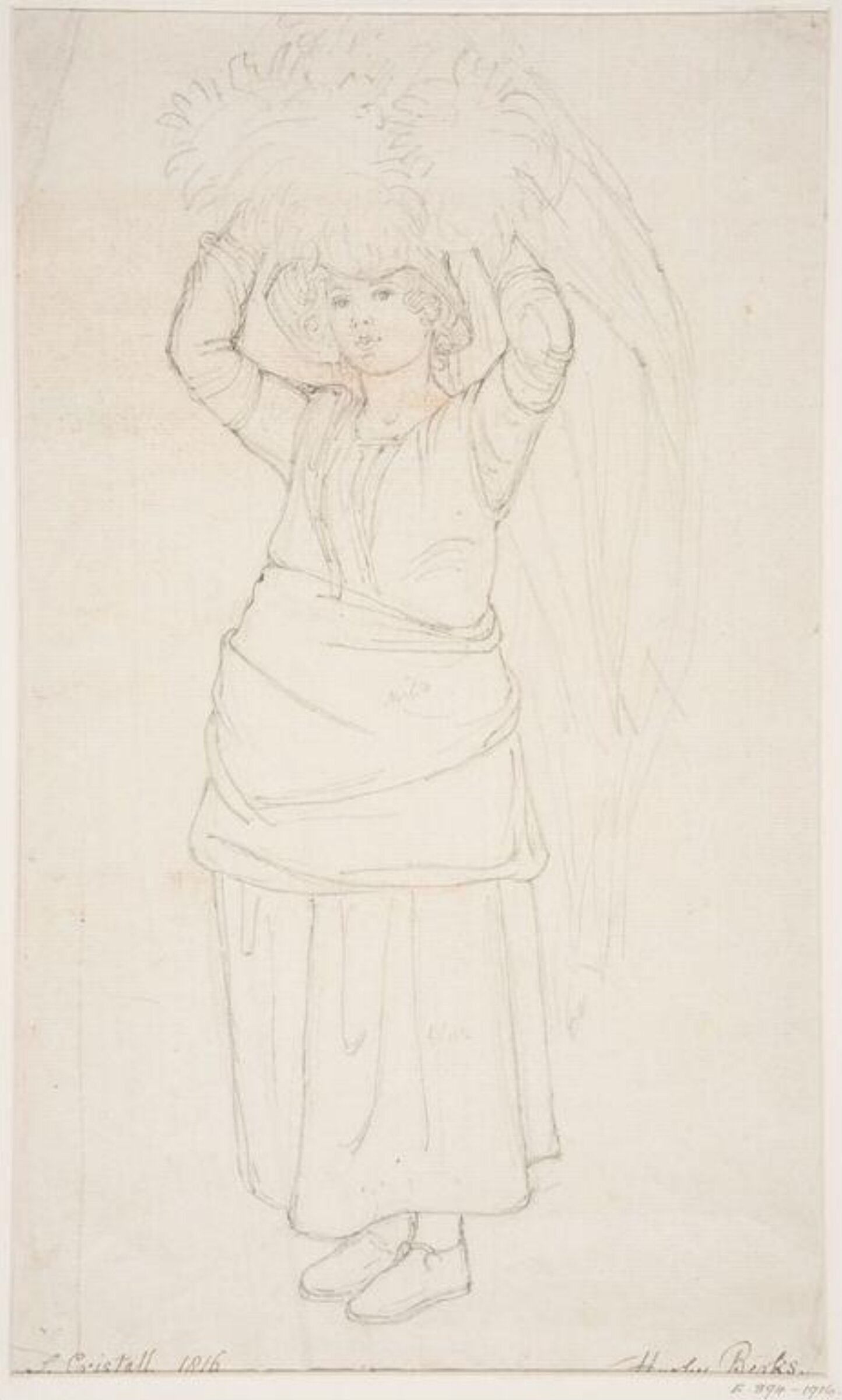 Drawing, Joshua Cristall, 17/09/1816