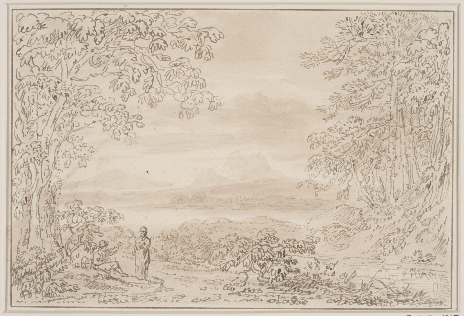 Drawing, Anthony Thomas Devis, ок. XIX века