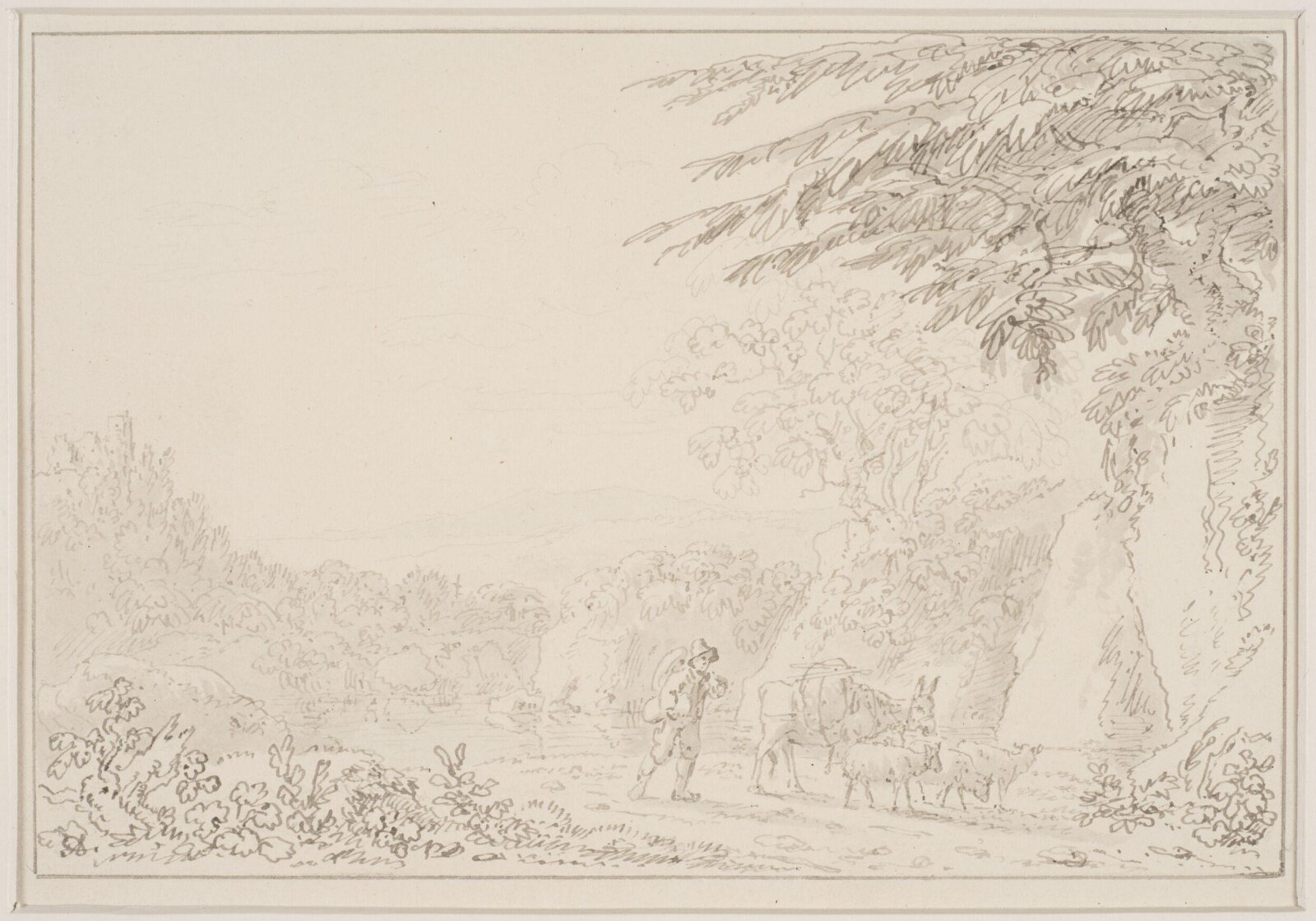 Drawing, Anthony Thomas Devis, c.1800s