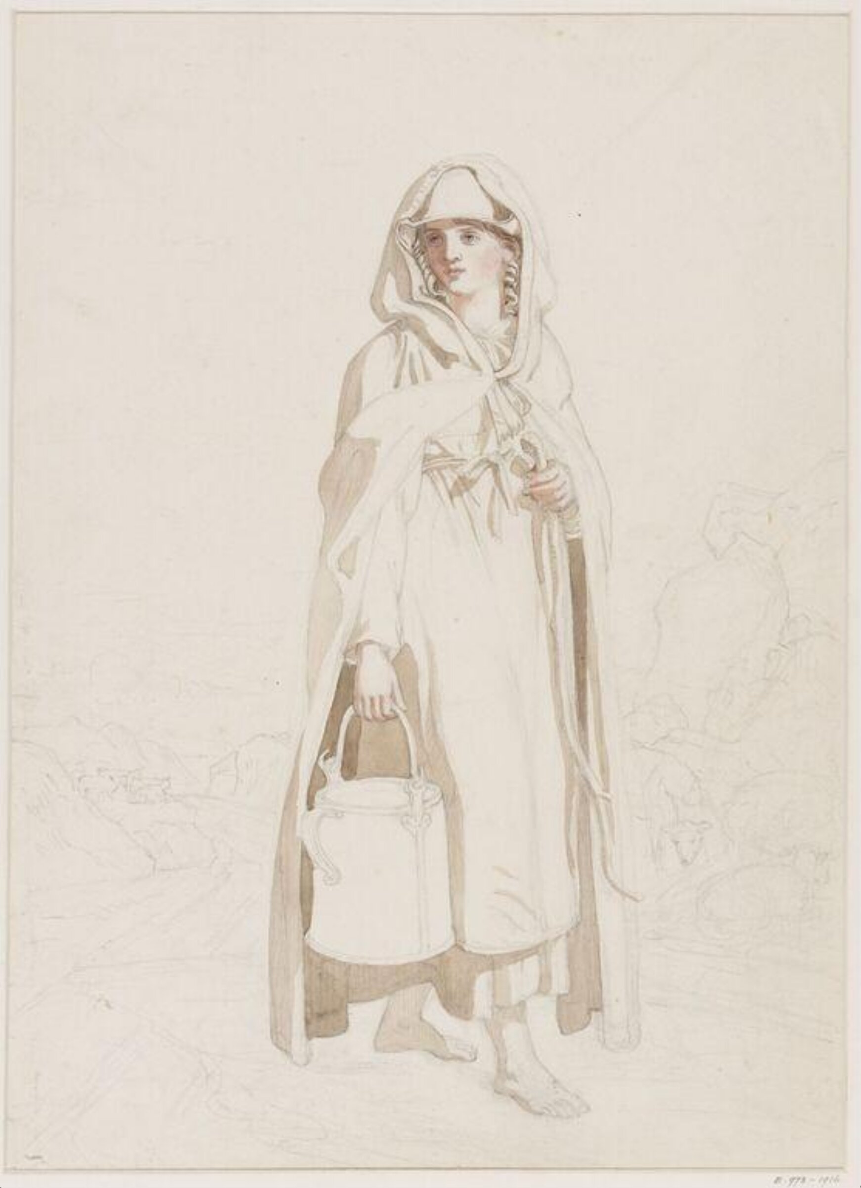 Drawing, Joshua Cristall, c. 1787-1847