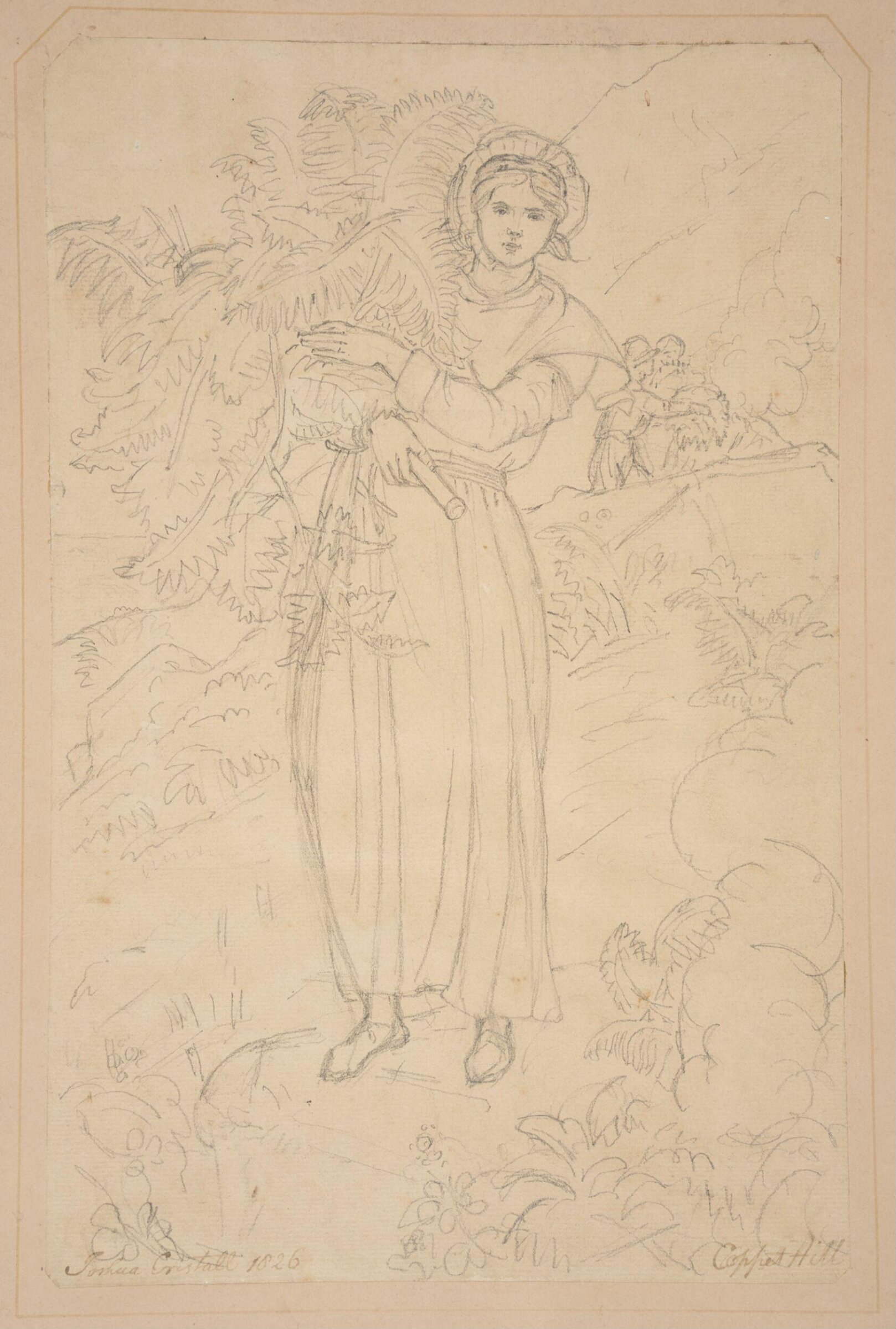 A Fern Gatherer, Joshua Cristall, 1826