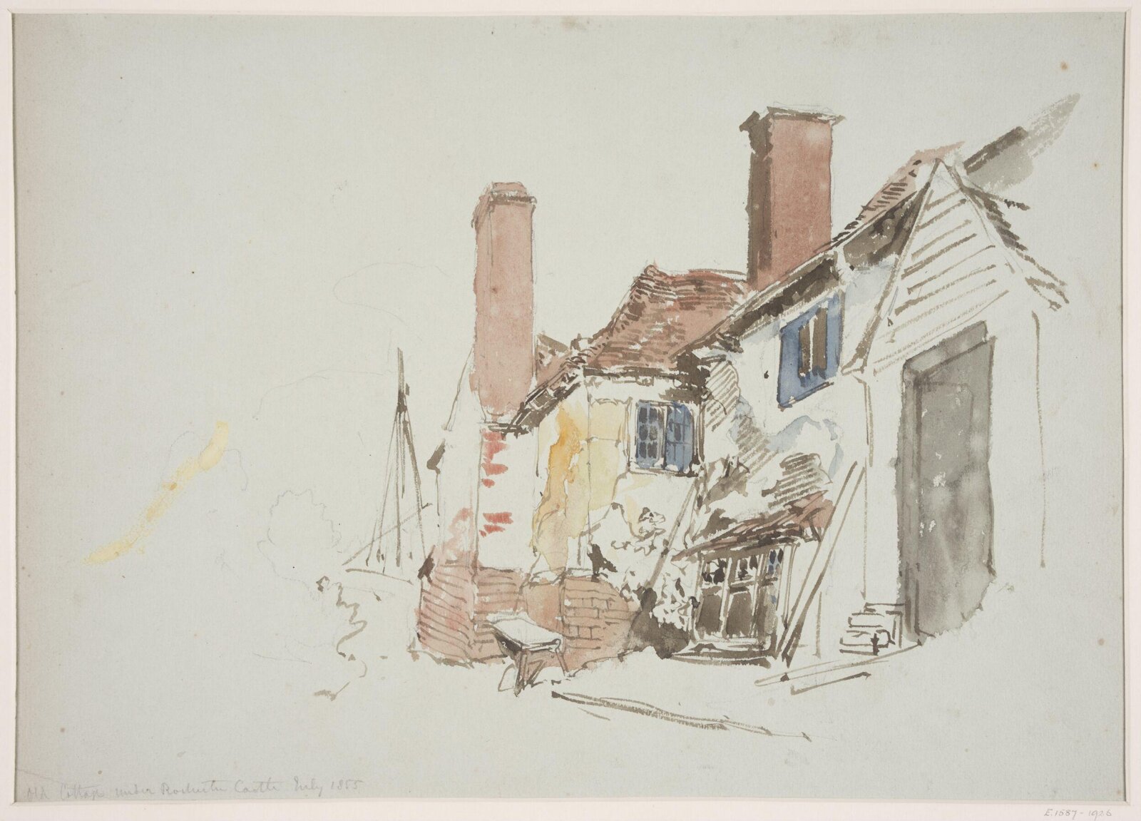 Old Castle under Rochester Castle, Thomas Colman Dibdin, July 1855