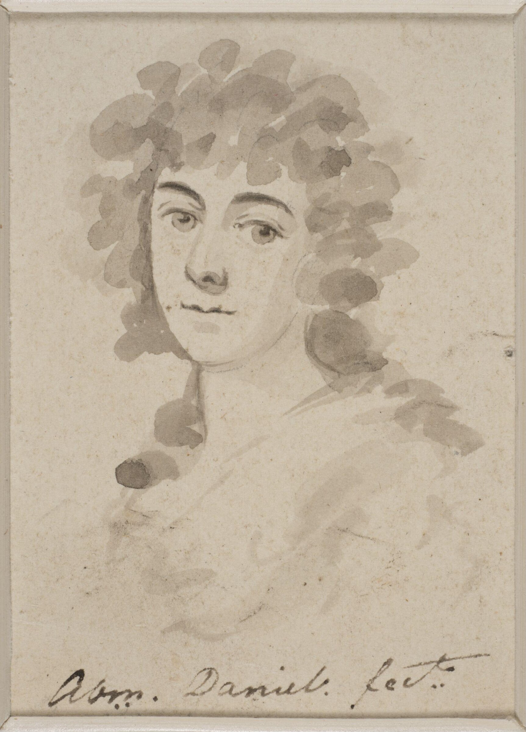 Portrait miniature of an unknown woman, Abraham Daniel, ca. 1775 - ca. 1799