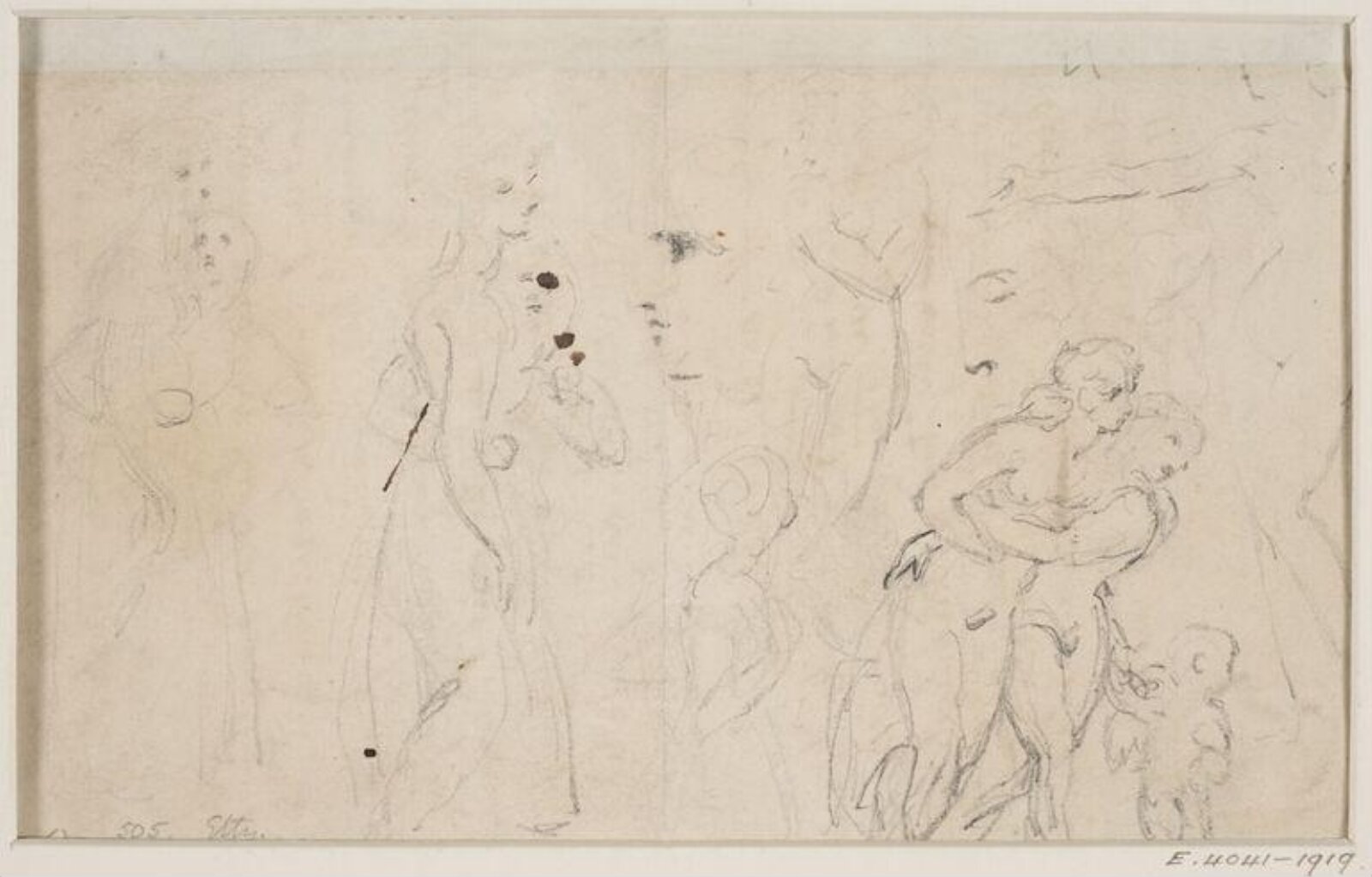 Drawing, William Etty, 1787-1849