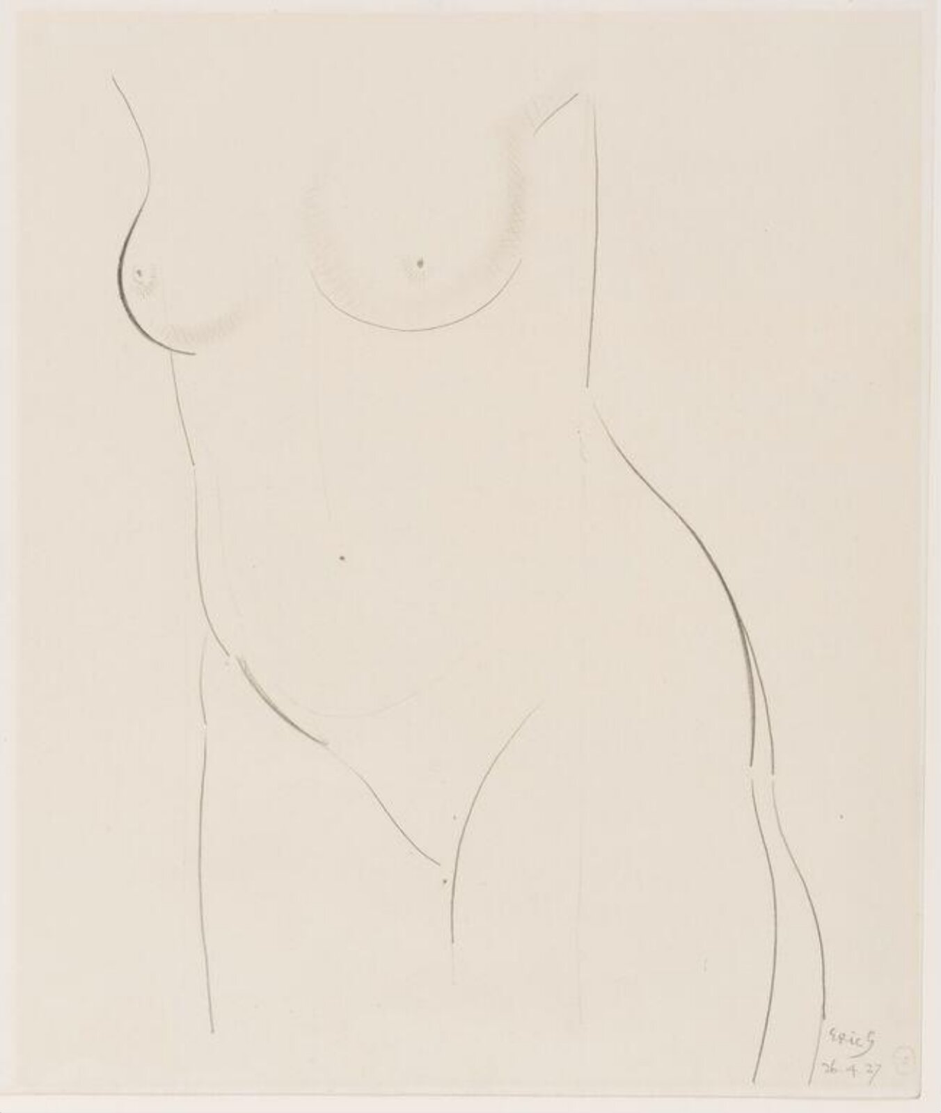 drawing, Eric Gill, 26 April 1927