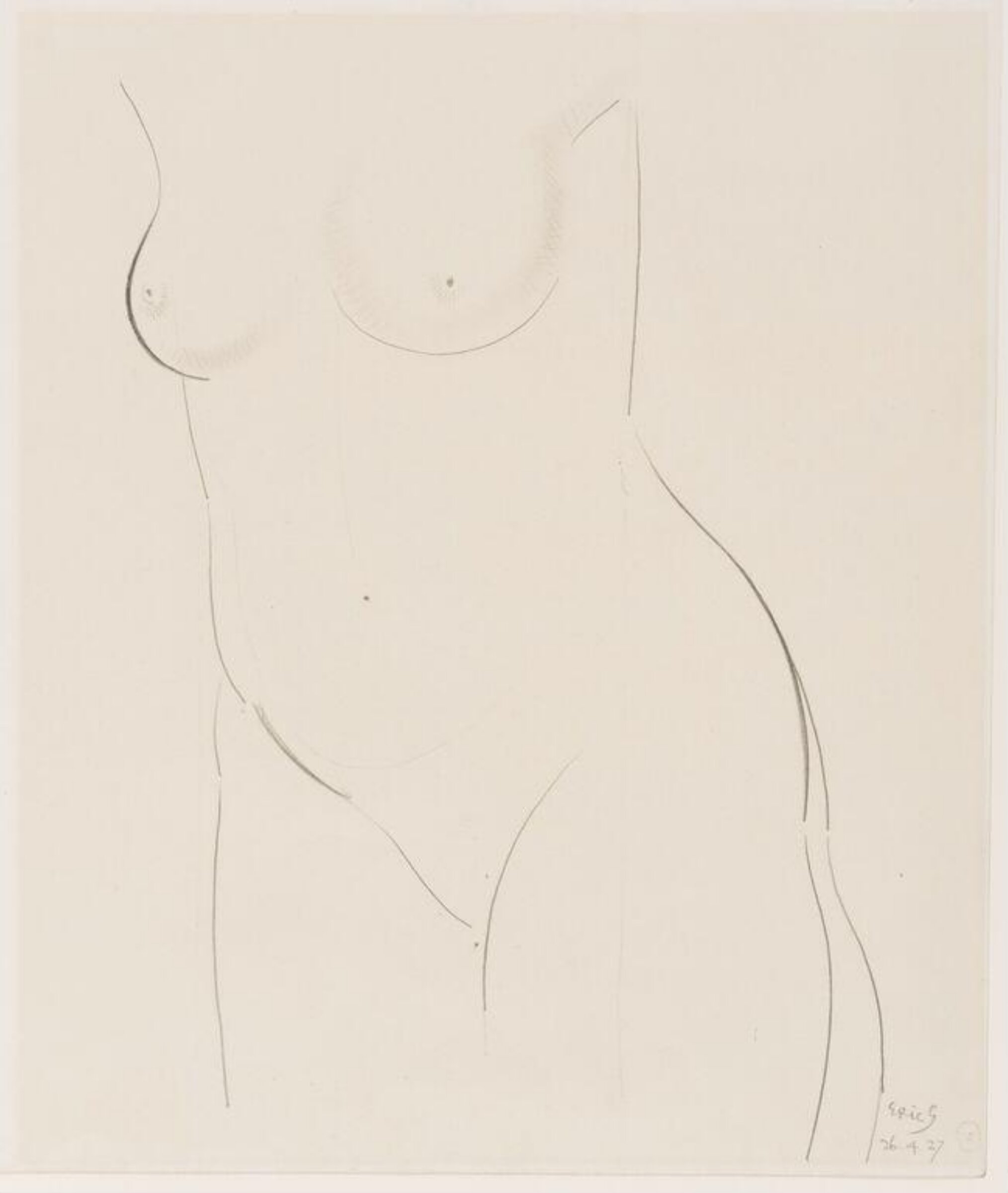 drawing, Eric Gill, 26 April 1927