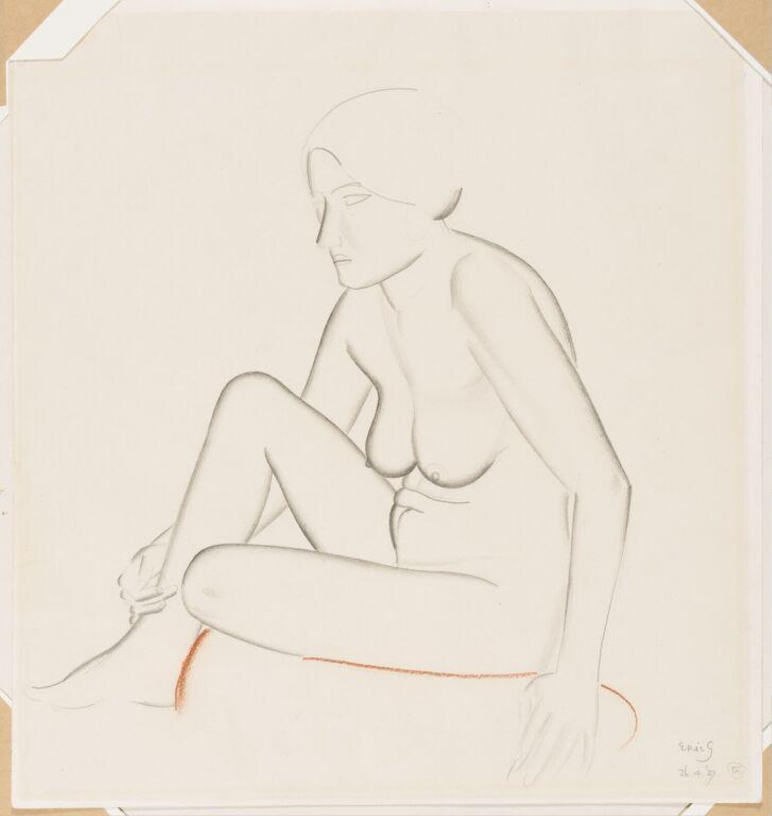 drawing, Eric Gill, 26 April 1927