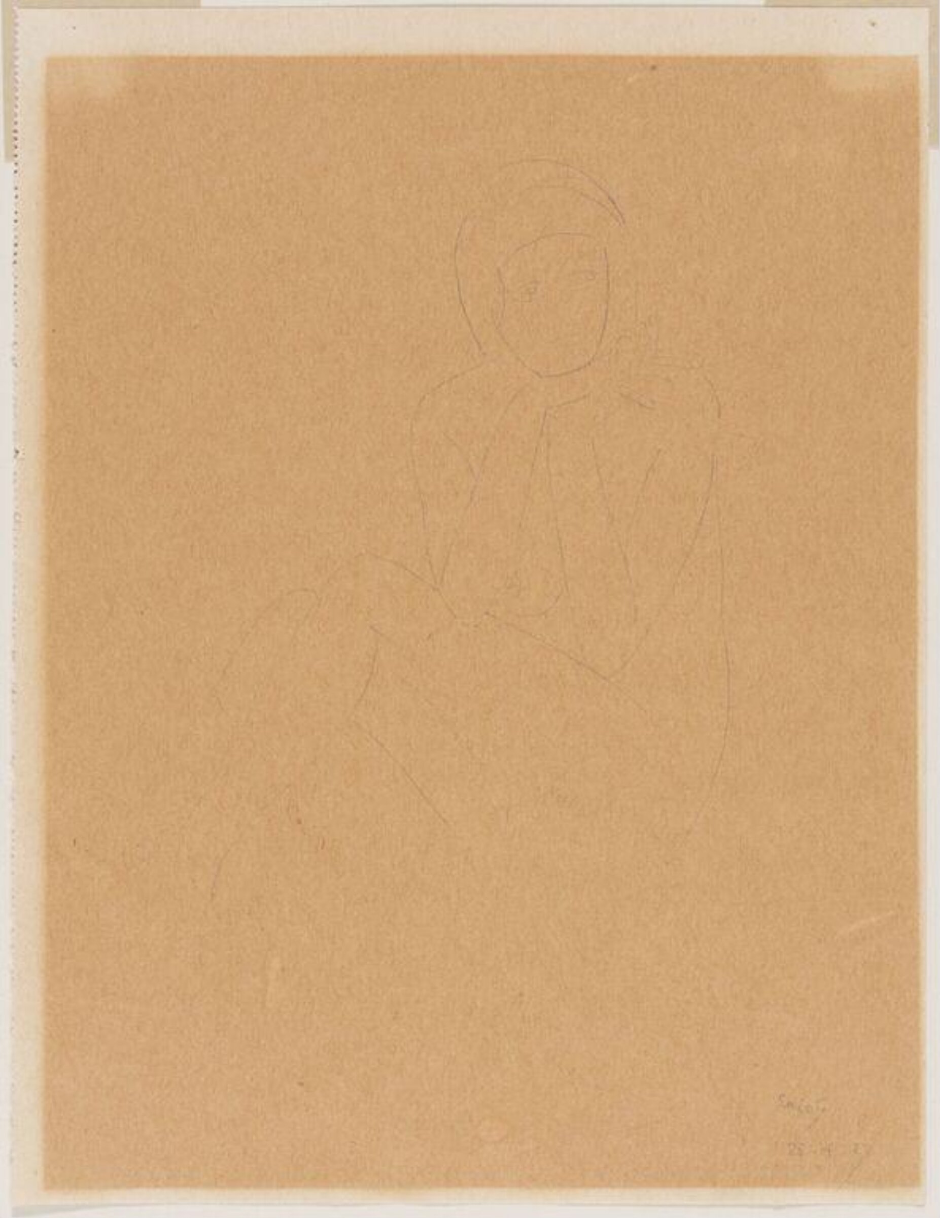 drawing, Eric Gill, 28 April 1927