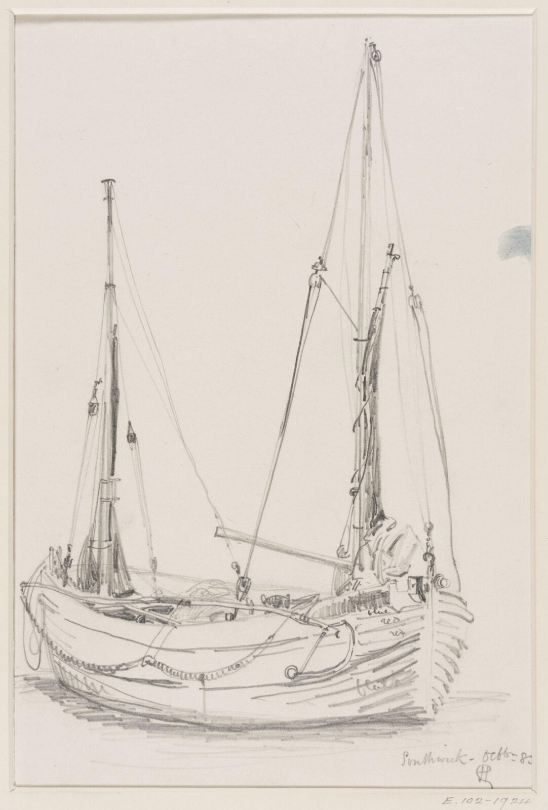 Watercolour drawing, Herbert H. Goodall, октябрь 1883