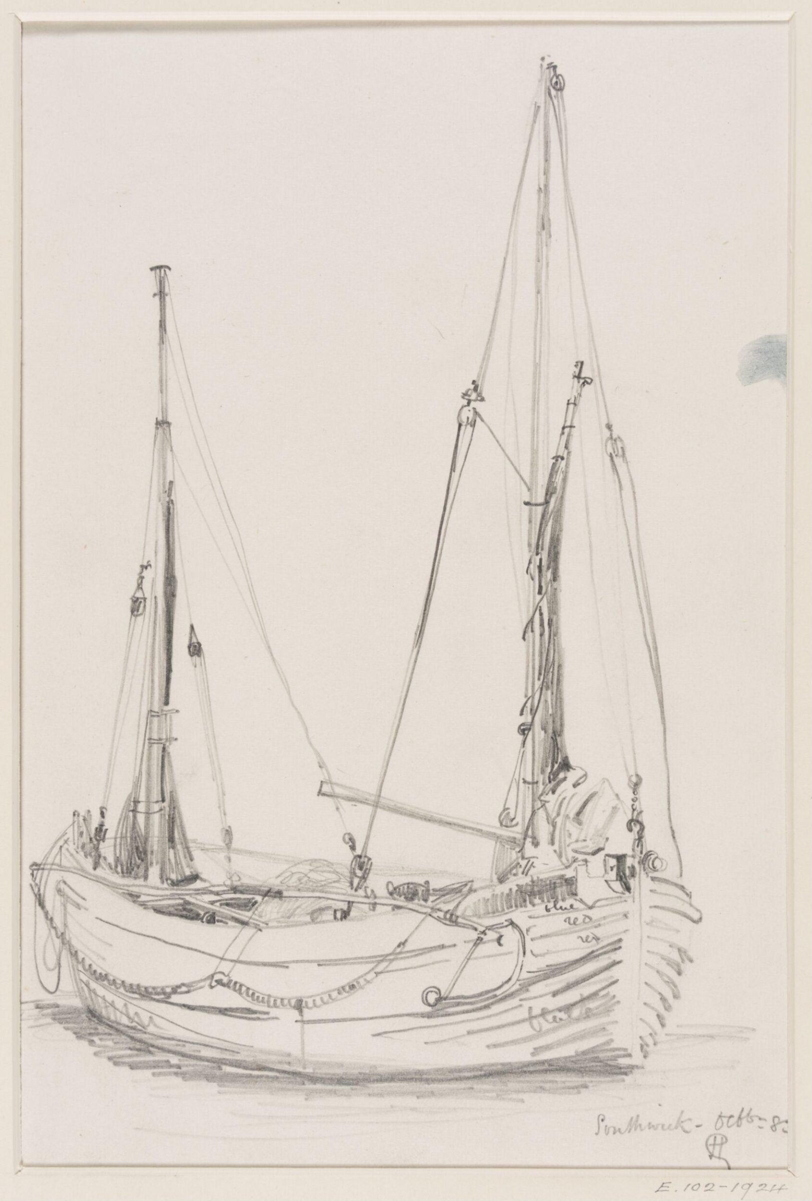 Watercolour drawing, Herbert H. Goodall, October 1883